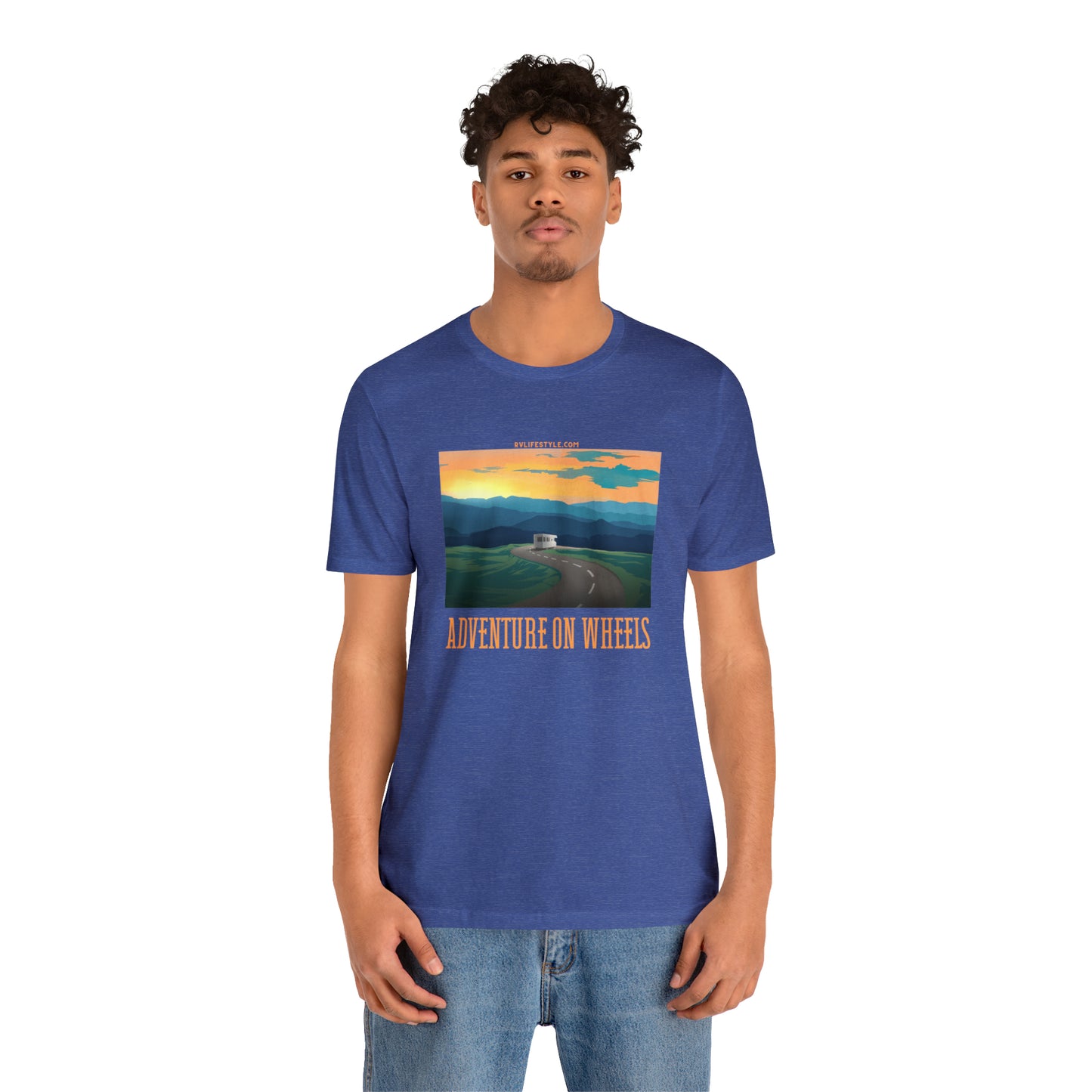 Adventure on Wheels - Unisex Jersey Short Sleeve Tee