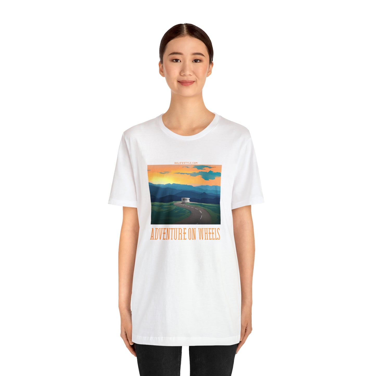 Adventure on Wheels - Unisex Jersey Short Sleeve Tee
