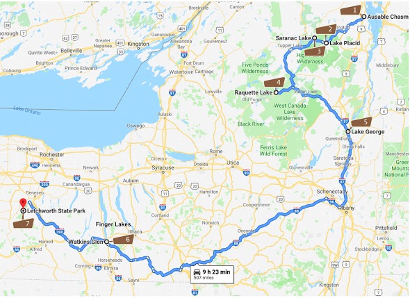 Adirondack Park and Finger Lakes RV Adventure Guide