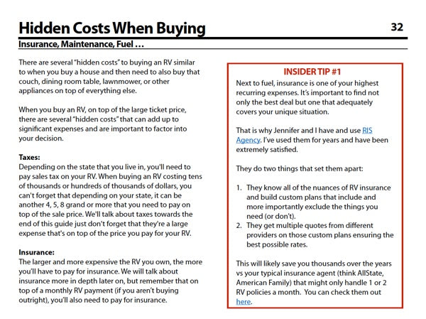 RV Buying Secrets