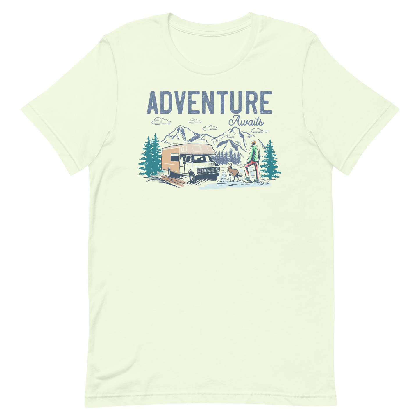 Adventure Awaits - Short-Sleeve Men and Women's T-Shirt