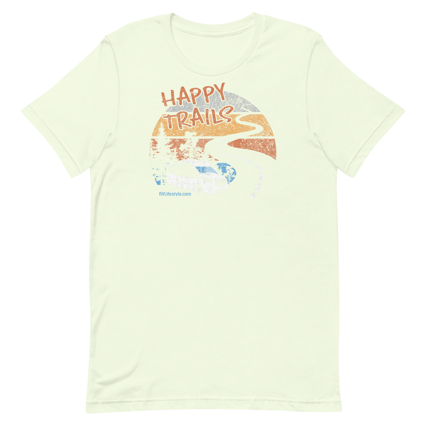 Happy Trails Short-Sleeve Men and Women's T-Shirt