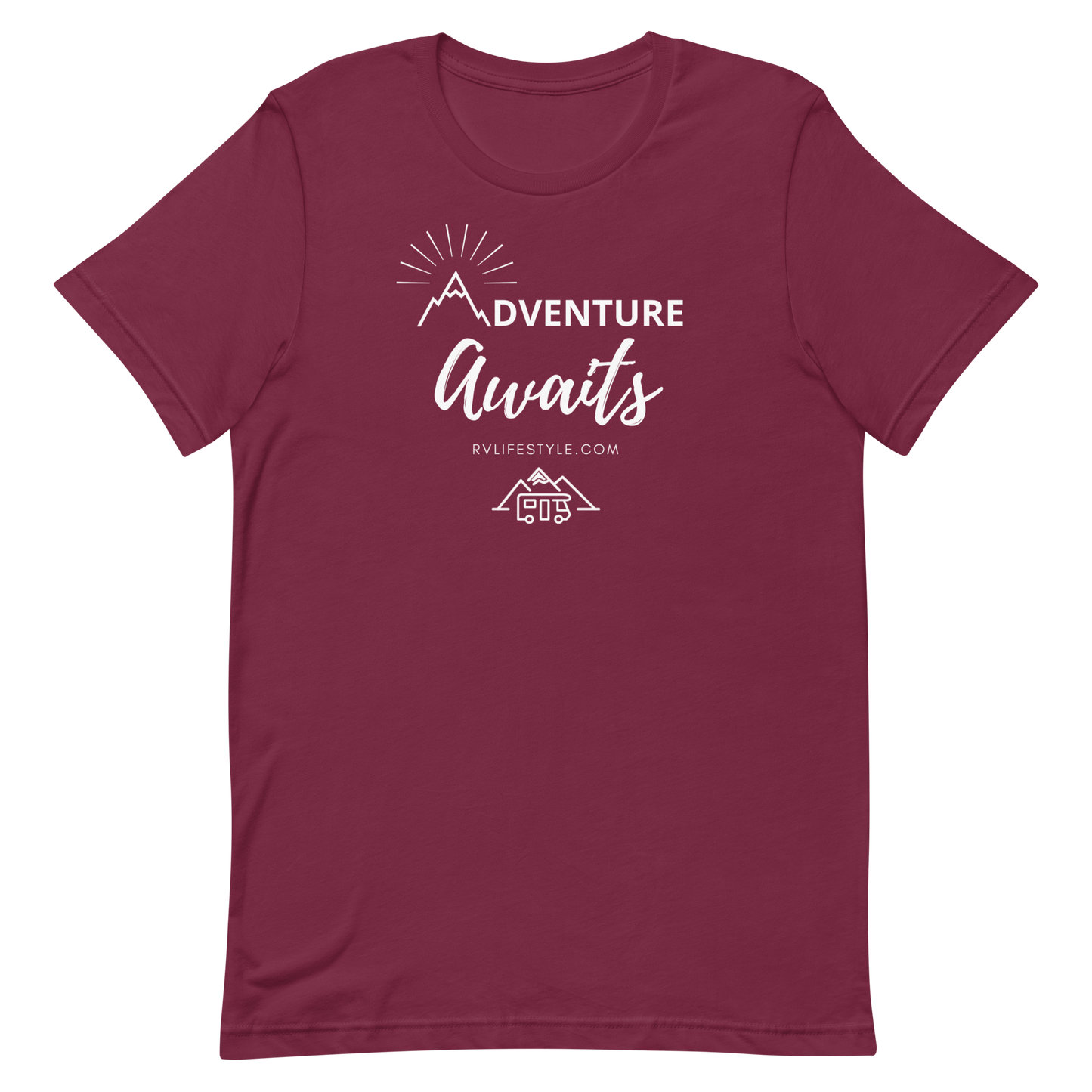 Adventure Awaits - Short-Sleeve Men and Women's T-Shirt