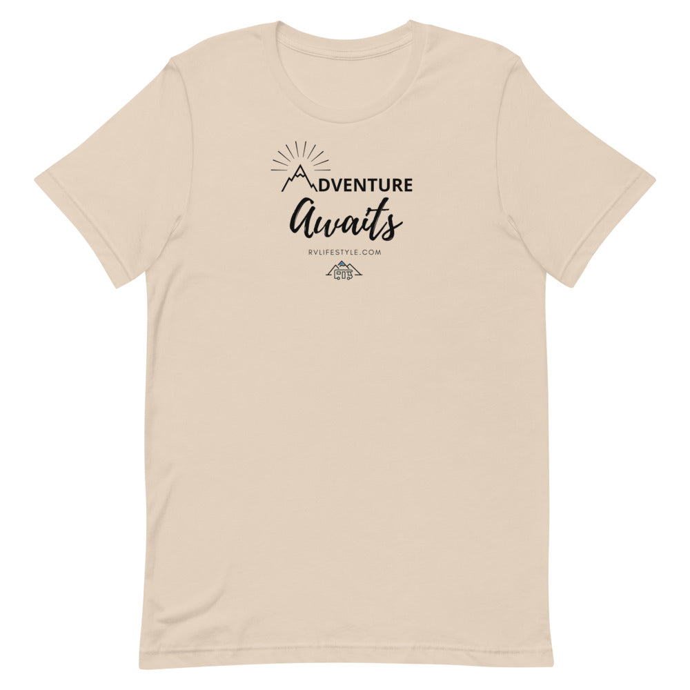 Adventure Awaits - Men and Women's Short-Sleeve T-Shirt