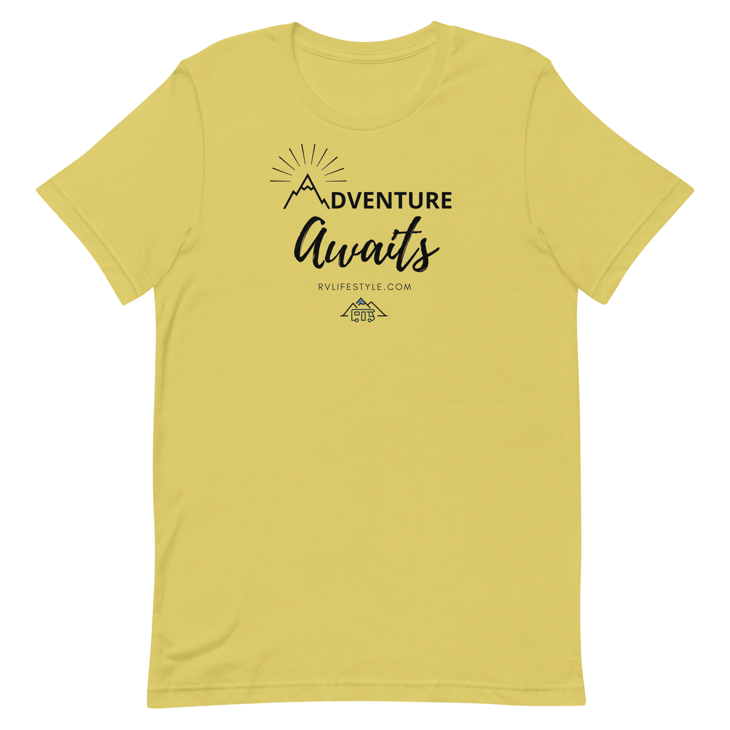 Adventure Awaits - Short-Sleeve Men and Women's T-Shirt