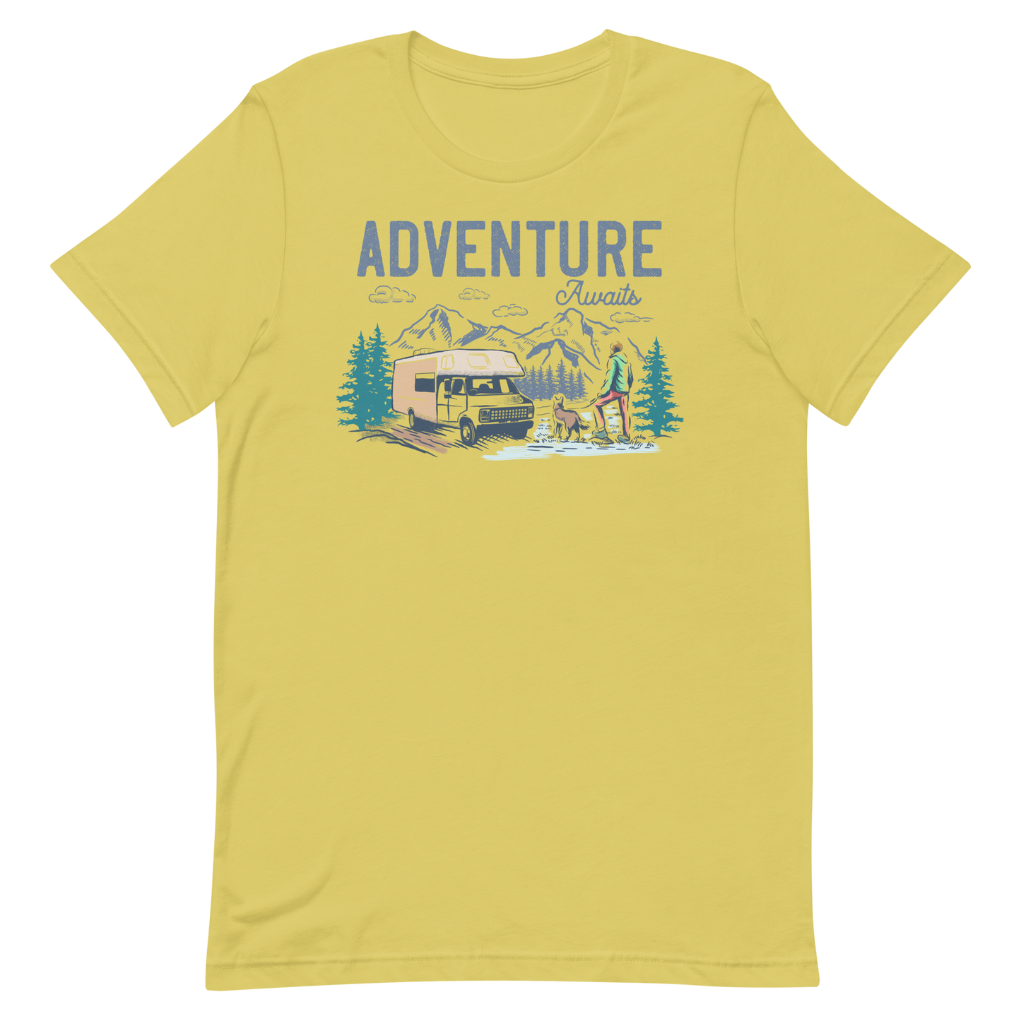 Adventure Awaits - Short-Sleeve Men and Women's T-Shirt