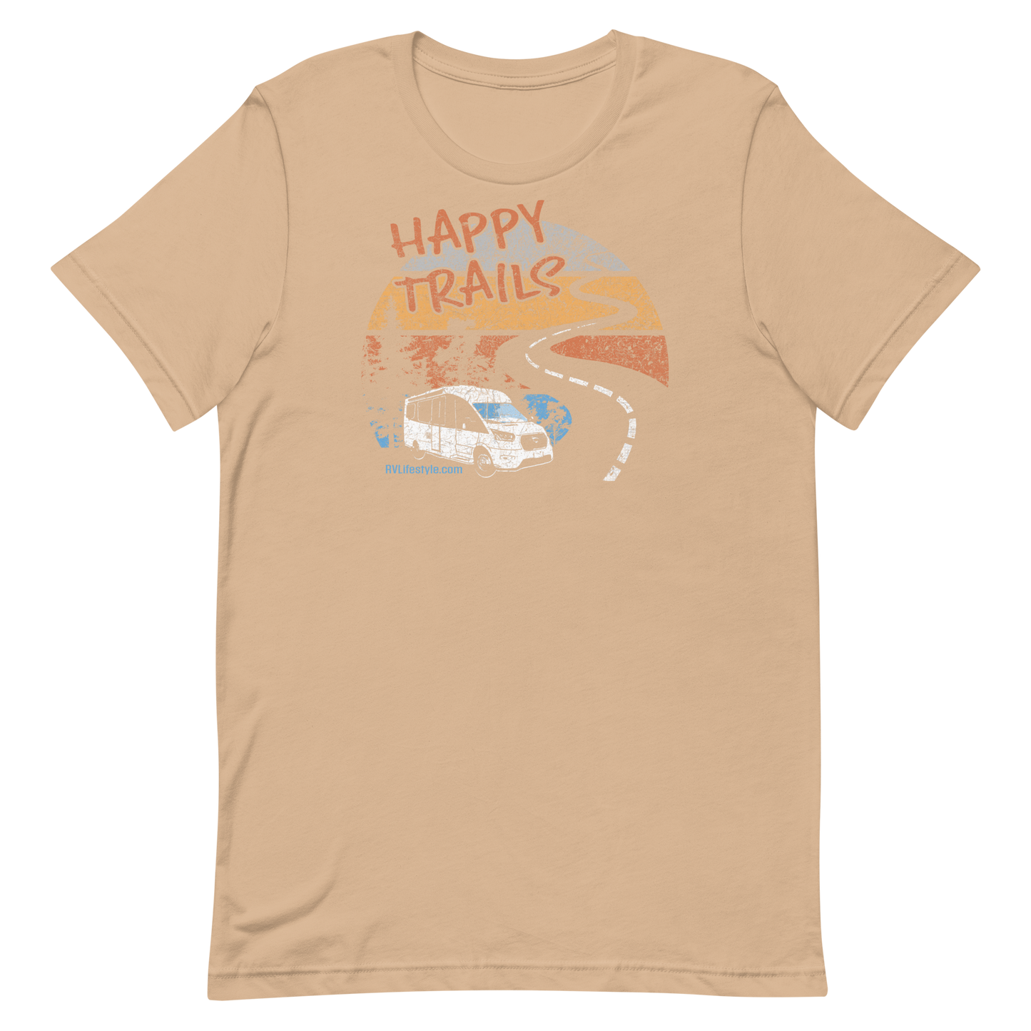 Happy Trails Short-Sleeve Men and Women's T-Shirt