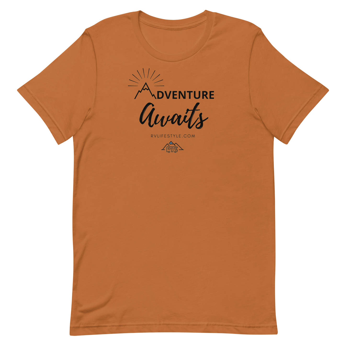 Adventure Awaits - Short-Sleeve Men and Women's T-Shirt