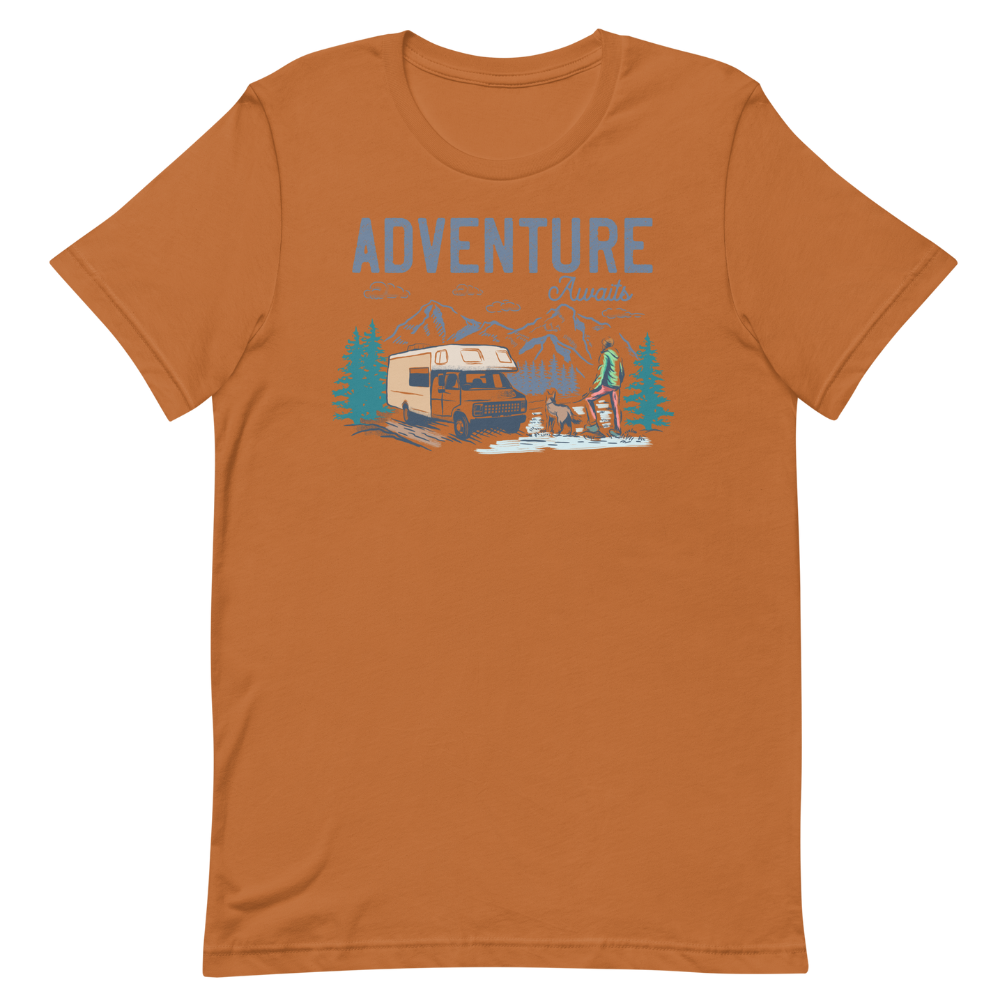 Adventure Awaits - Short-Sleeve Men and Women's T-Shirt