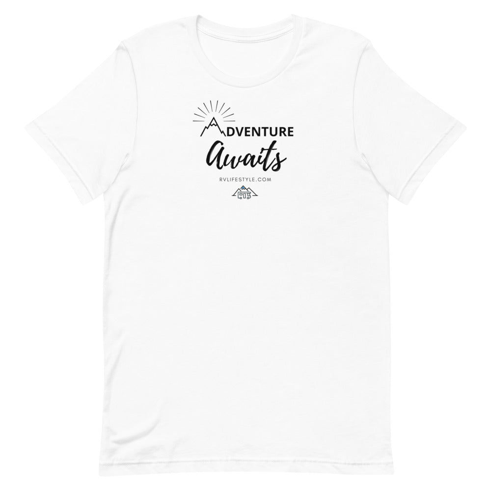 Adventure Awaits - Men and Women's Short-Sleeve T-Shirt