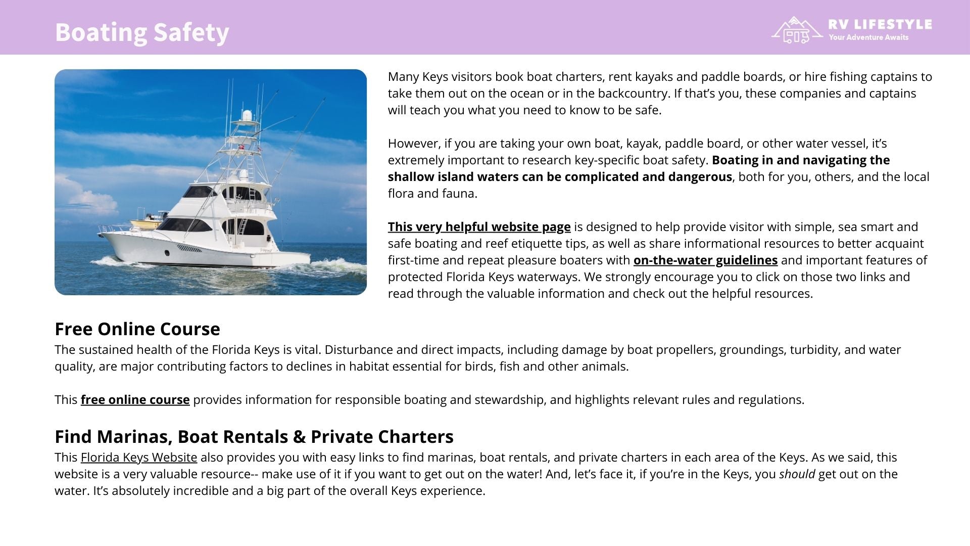 Florida Keys RV Adventure Guide