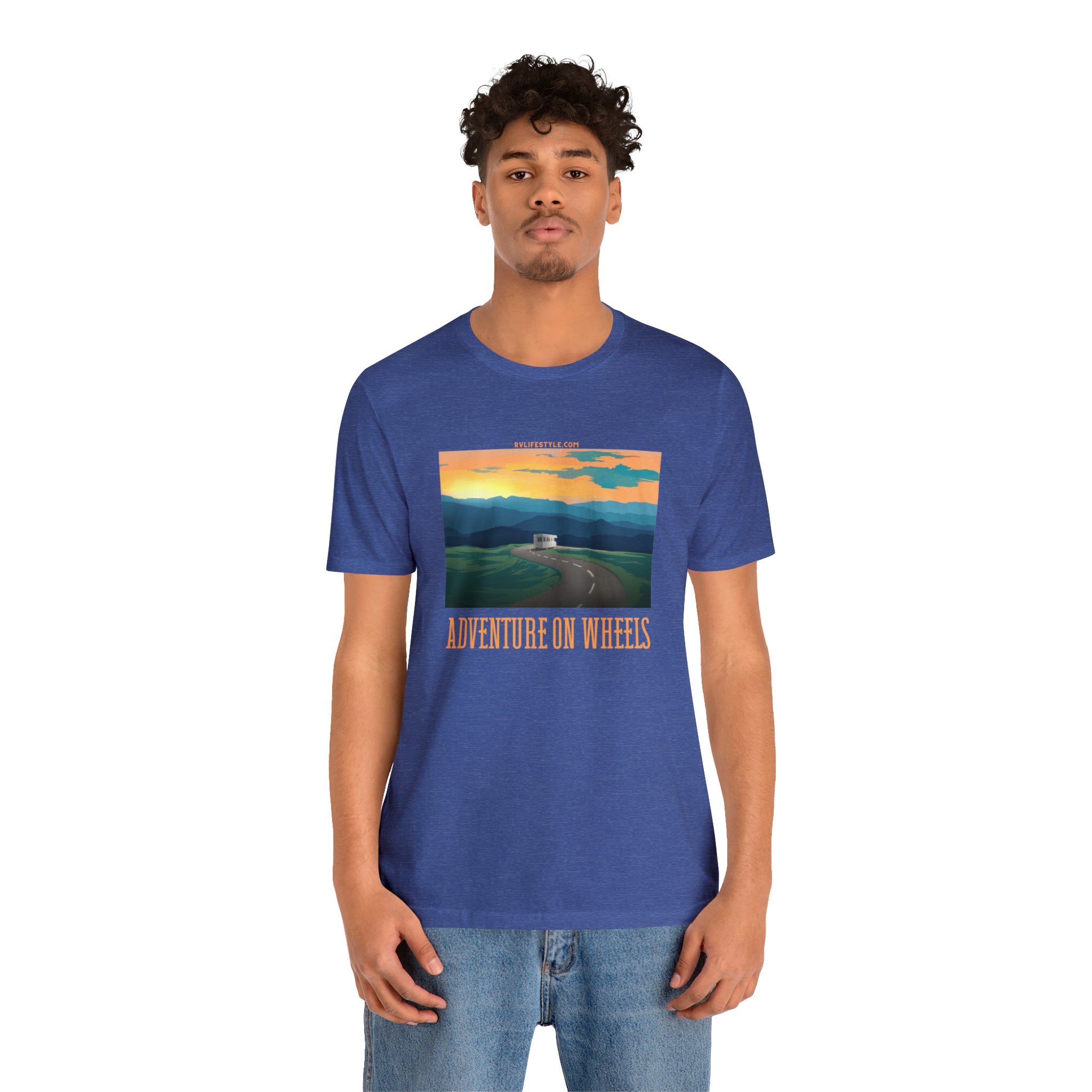 Adventure on Wheels - Unisex Jersey Short Sleeve Tee