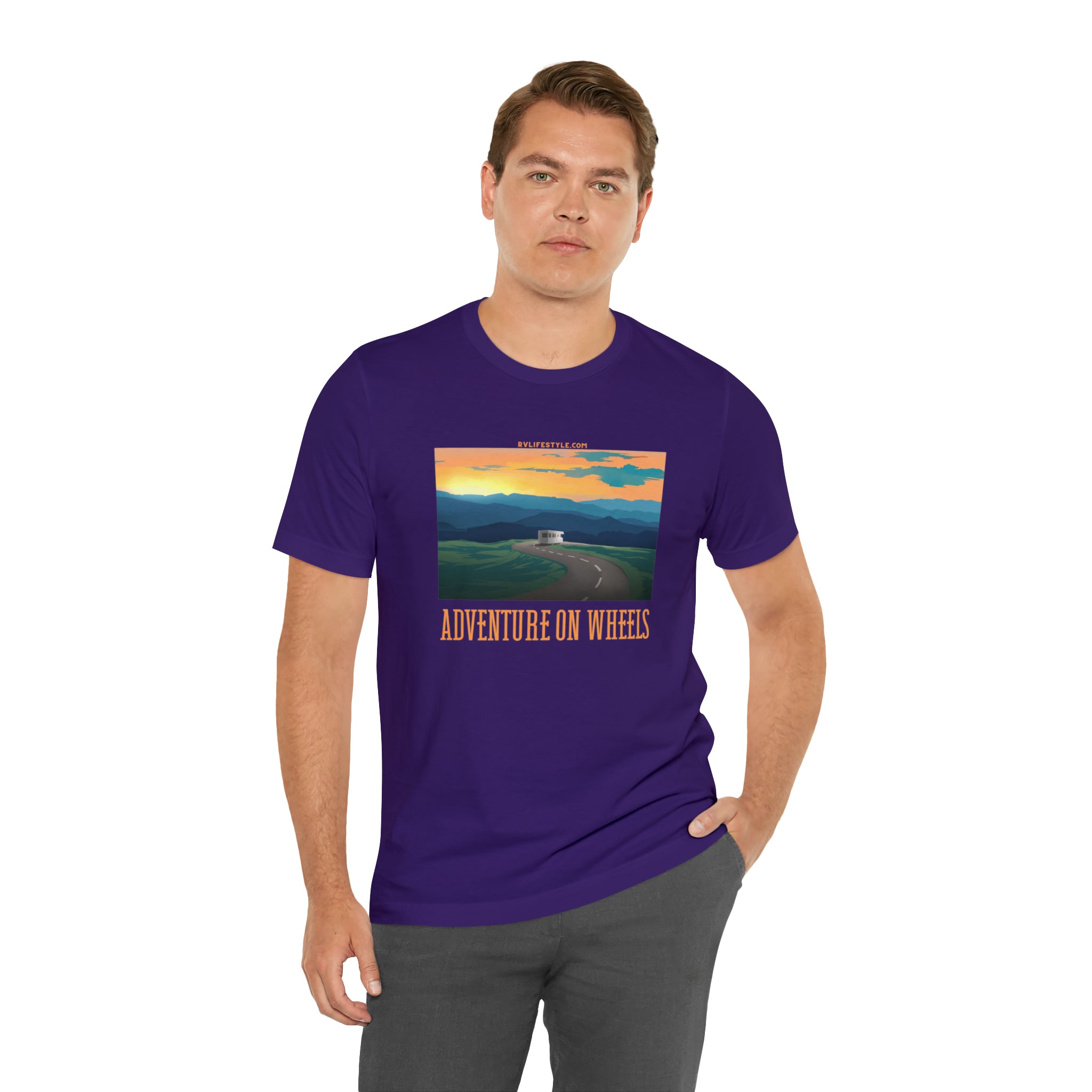 Adventure on Wheels - Unisex Jersey Short Sleeve Tee