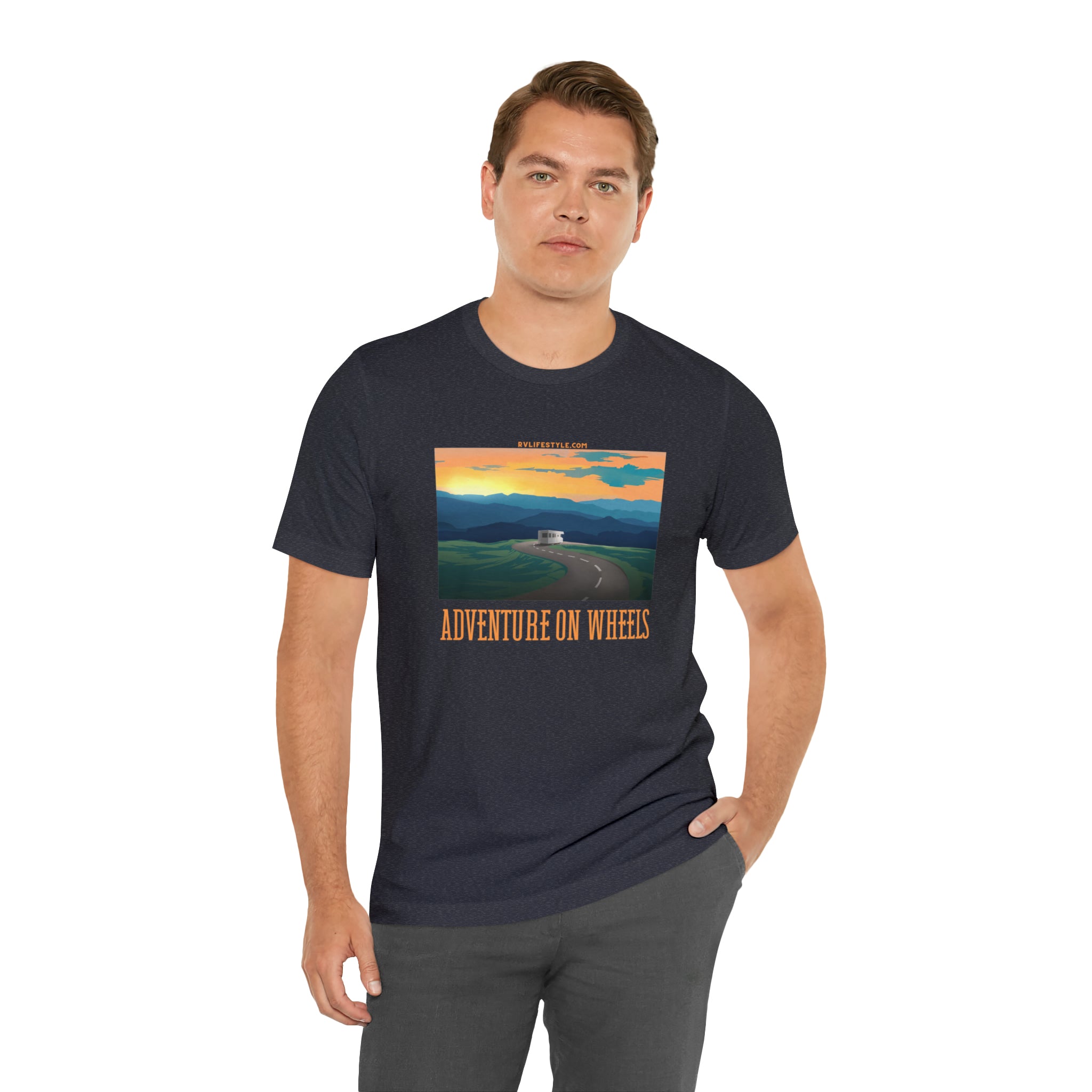 Adventure on Wheels - Unisex Jersey Short Sleeve Tee