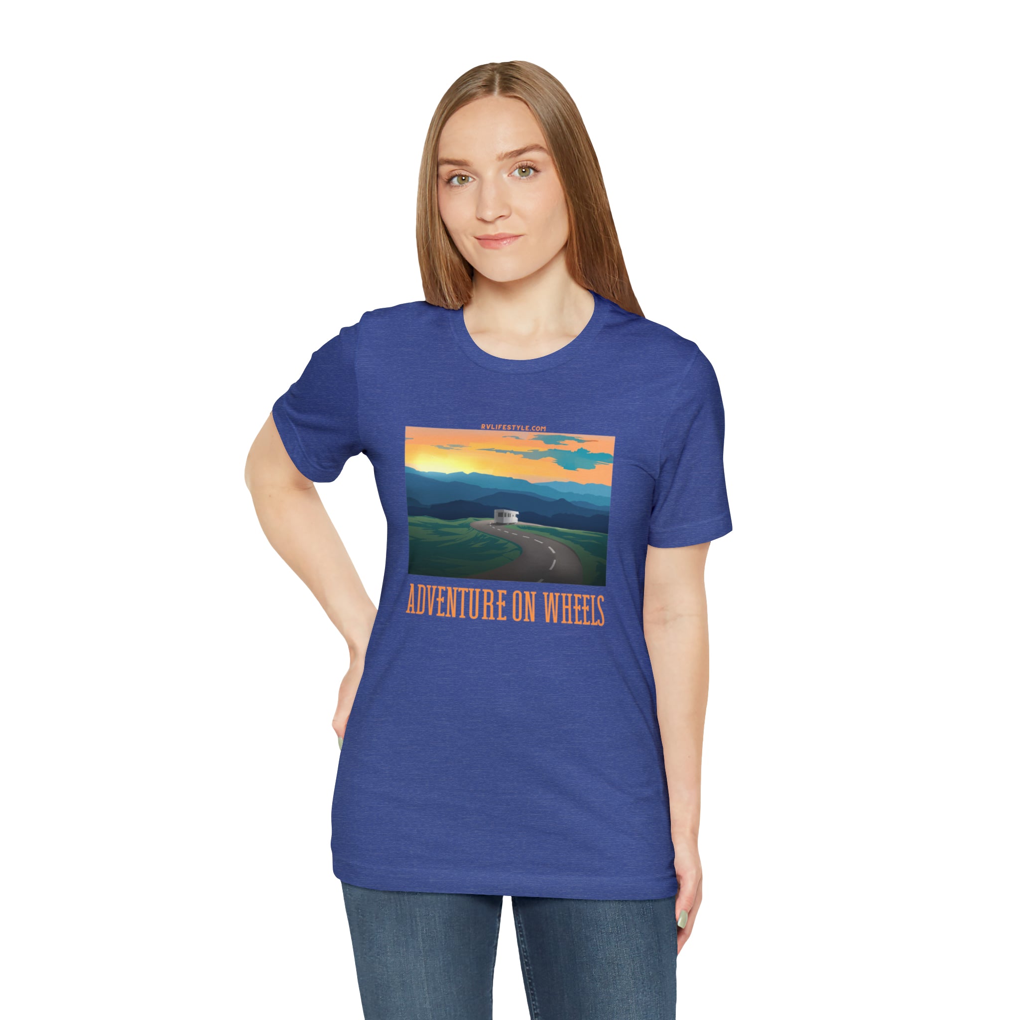 Adventure on Wheels - Unisex Jersey Short Sleeve Tee