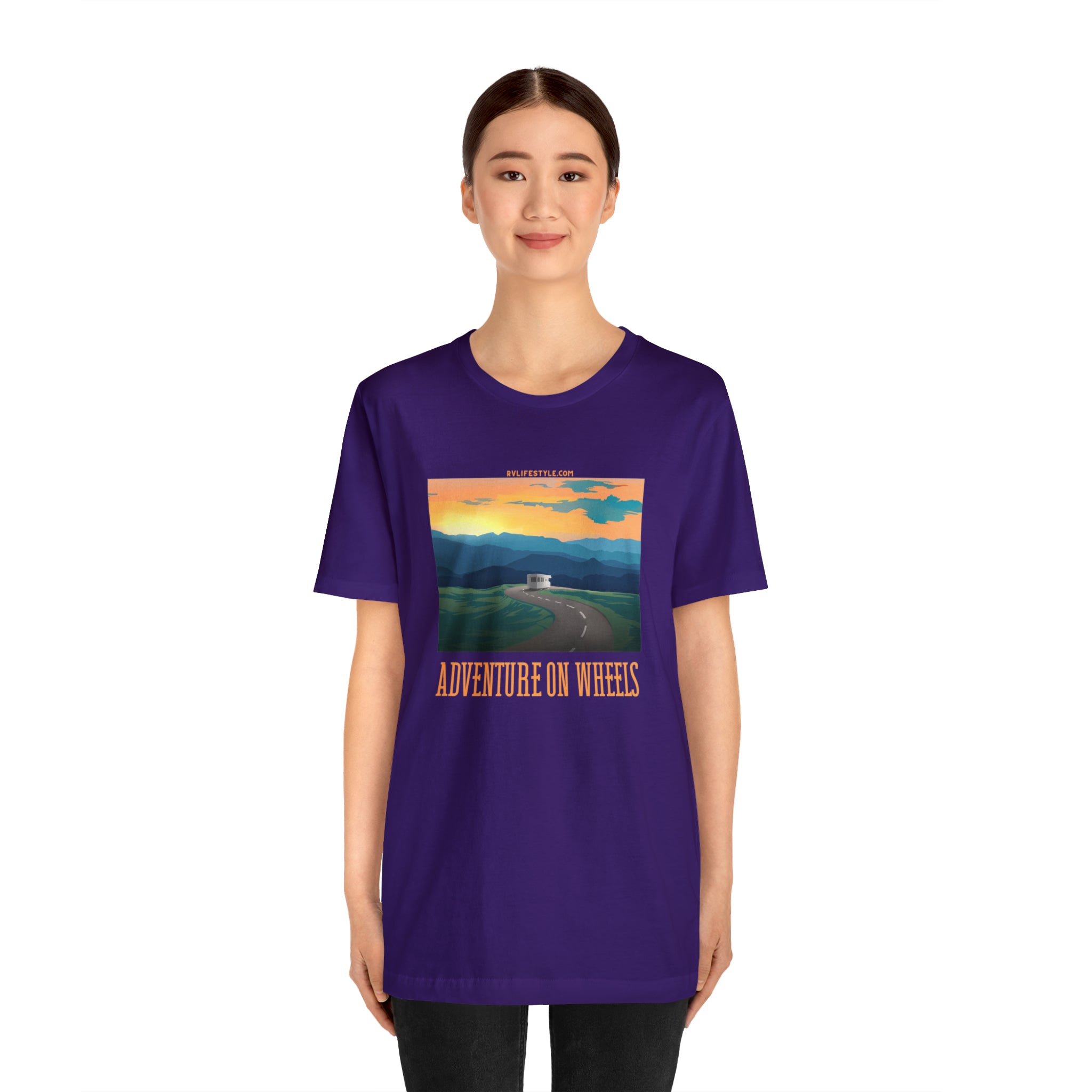 Adventure on Wheels - Unisex Jersey Short Sleeve Tee