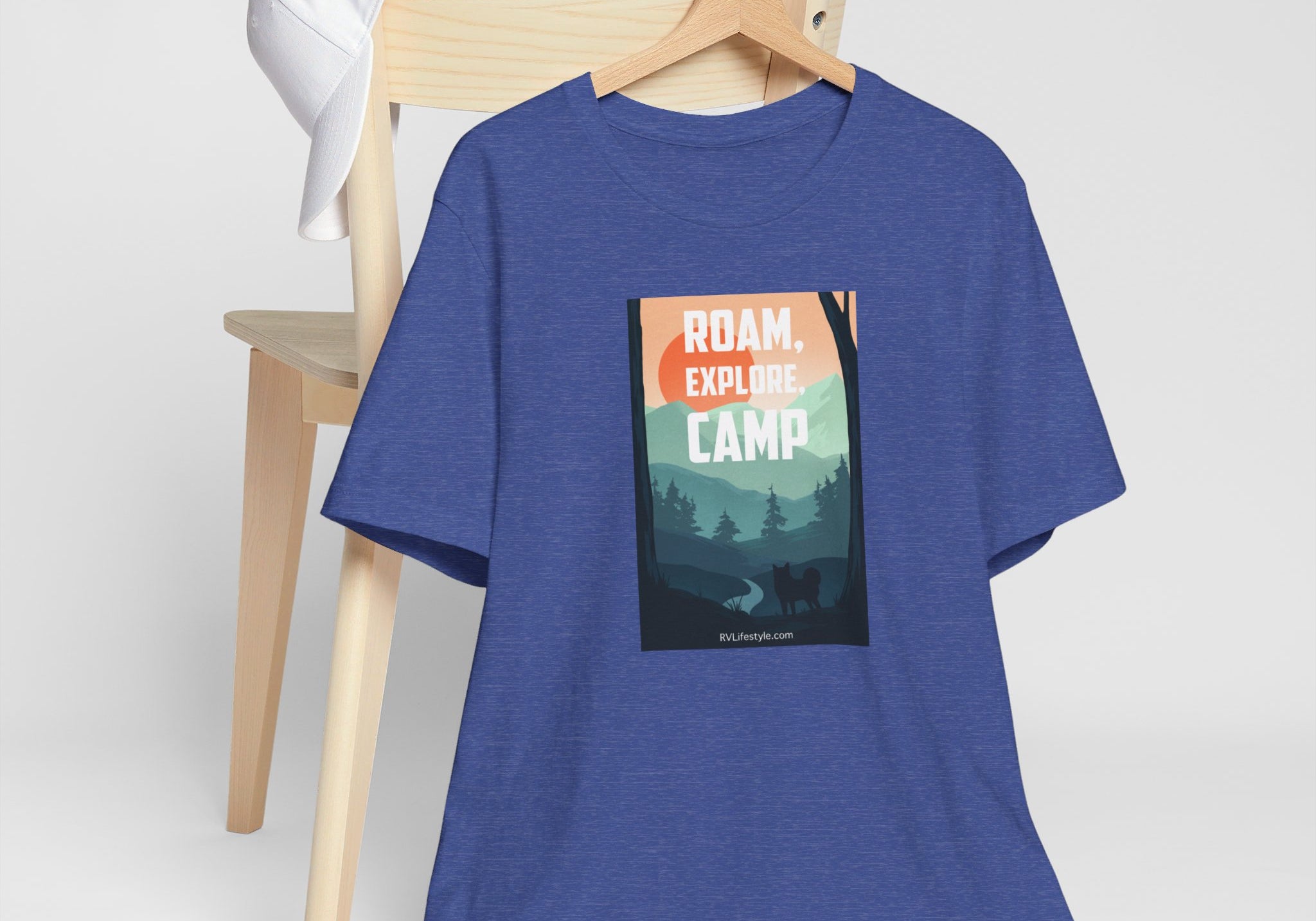 Roam Explore Camp - Unisex Jersey Short Sleeve Tee