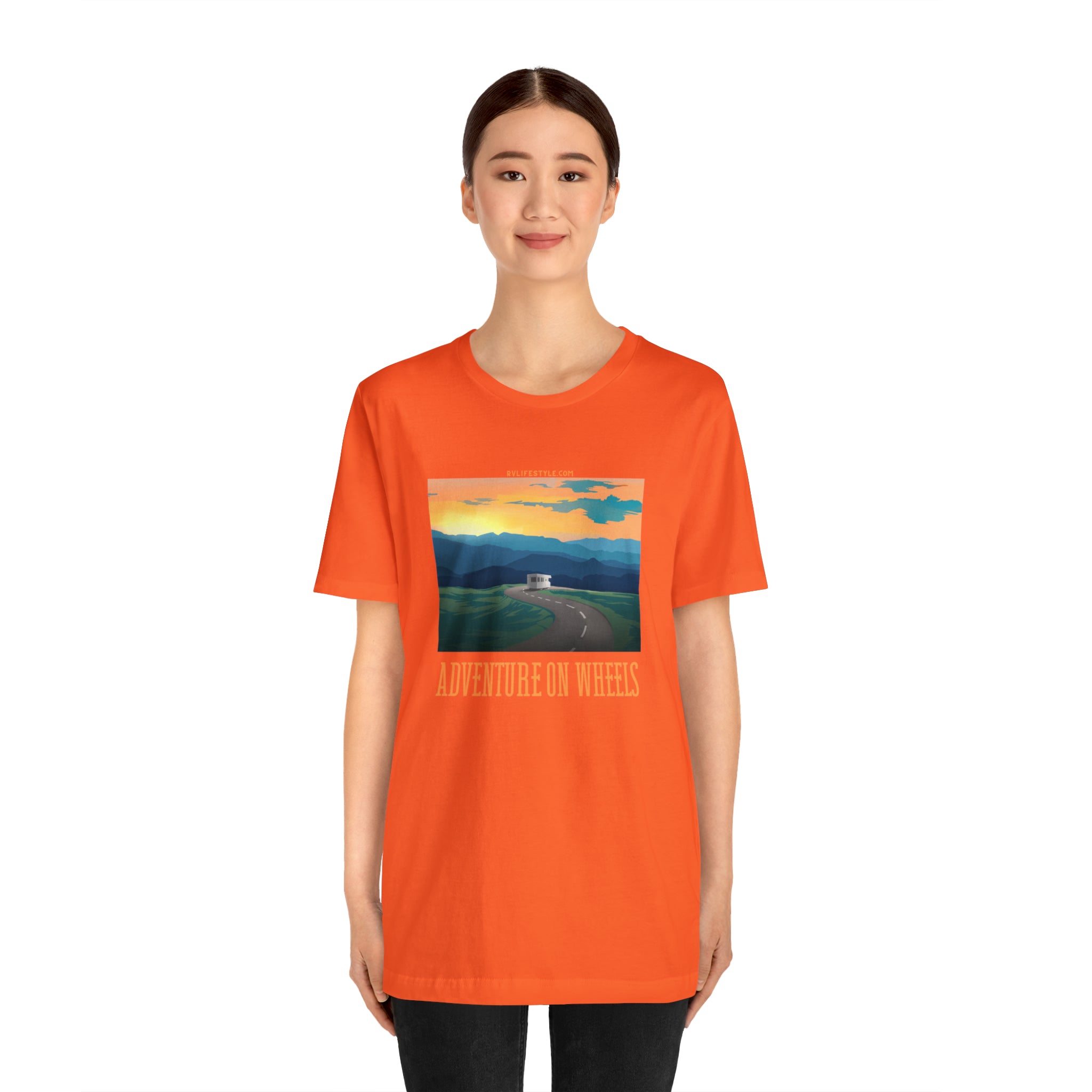 Adventure on Wheels - Unisex Jersey Short Sleeve Tee