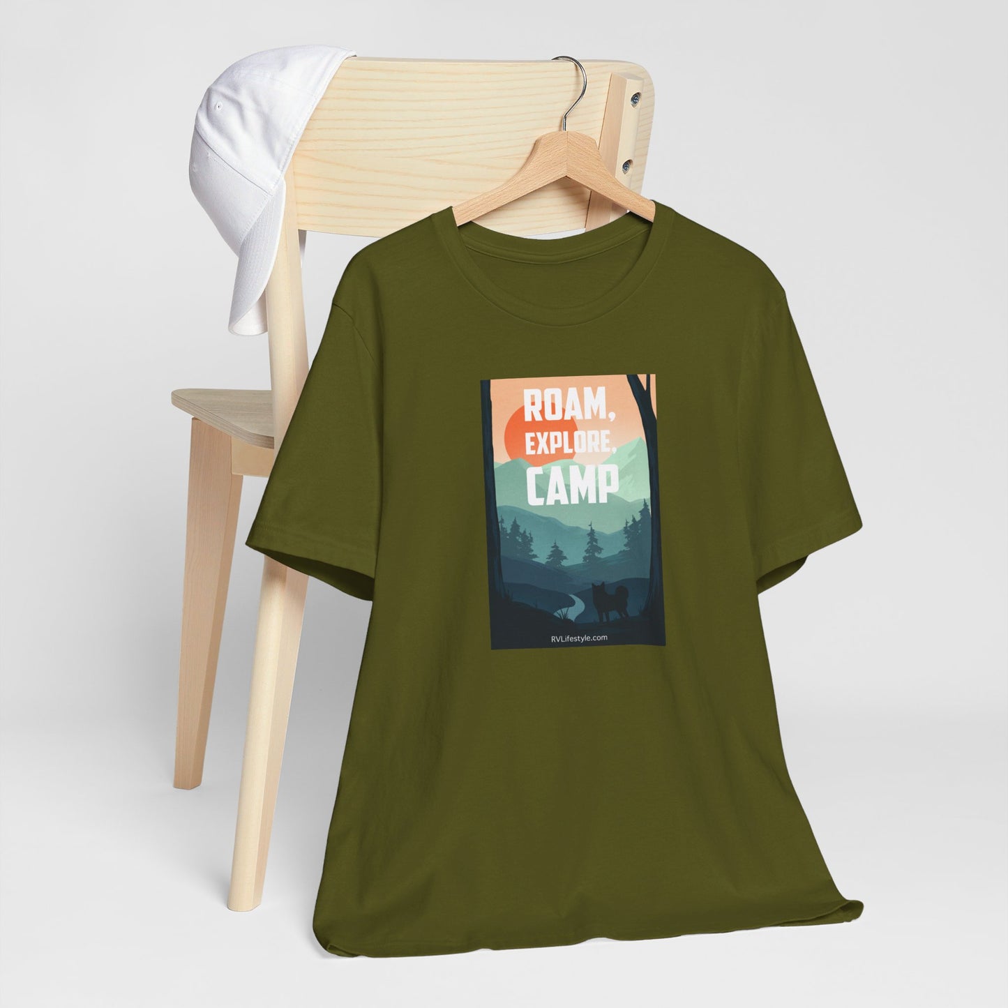 Roam Explore Camp - Unisex Jersey Short Sleeve Tee