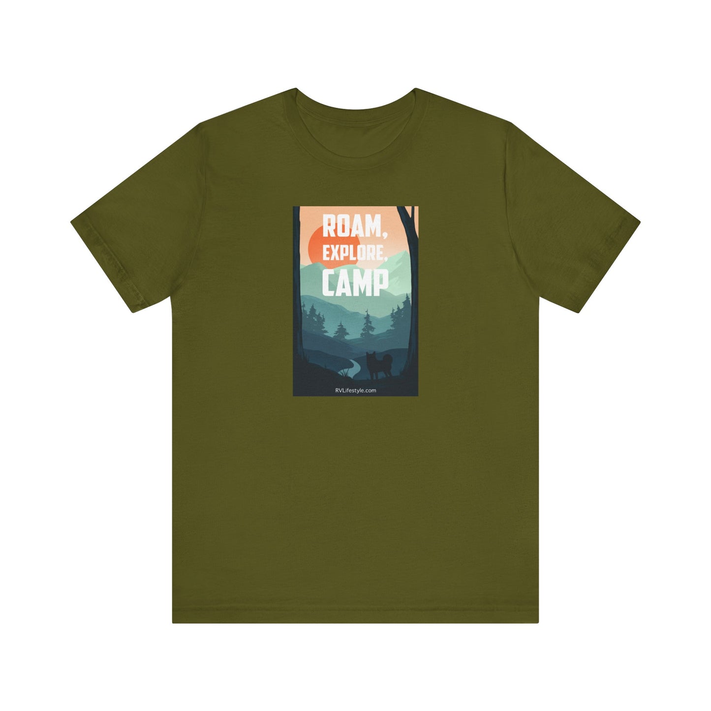 Roam Explore Camp - Unisex Jersey Short Sleeve Tee