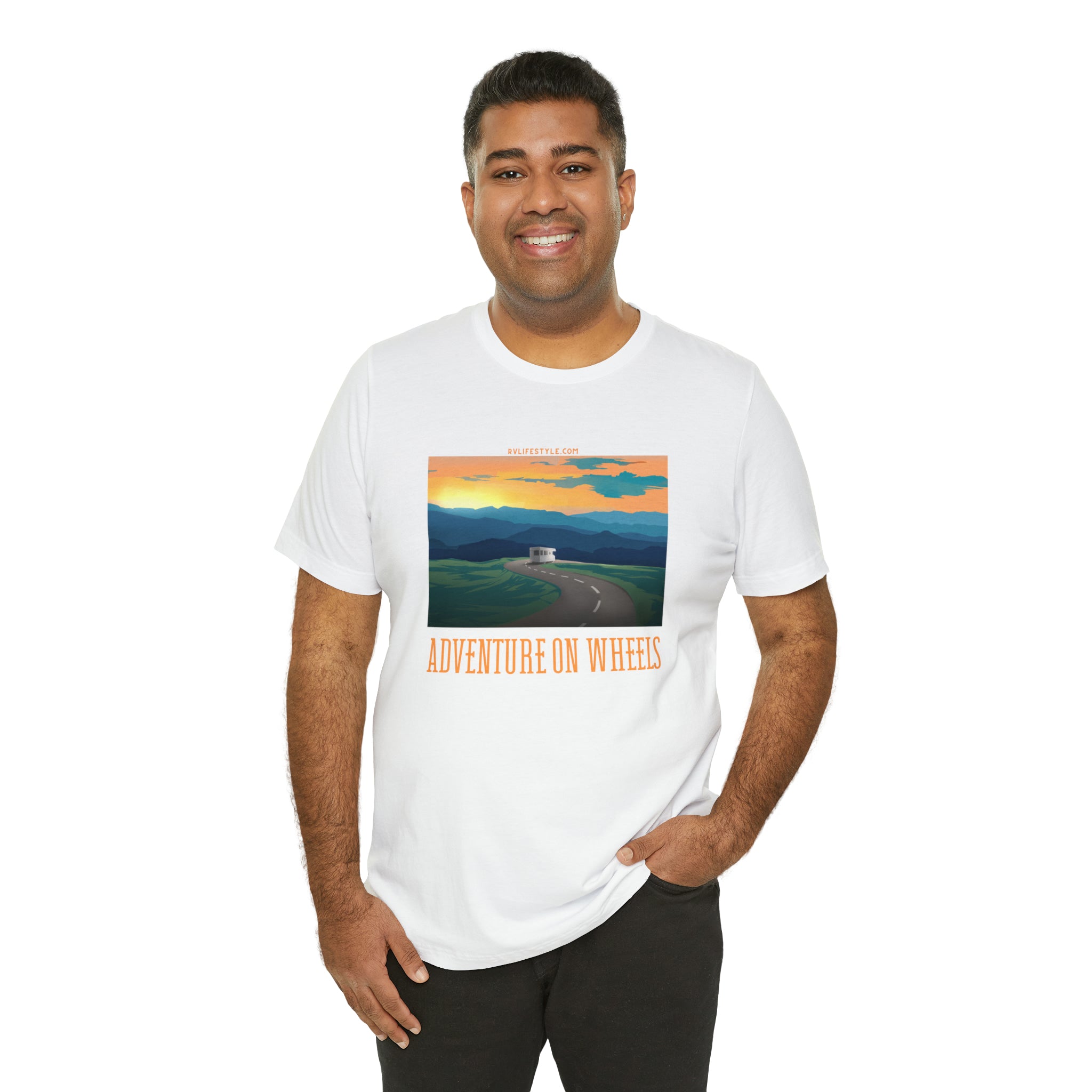 Adventure on Wheels - Unisex Jersey Short Sleeve Tee
