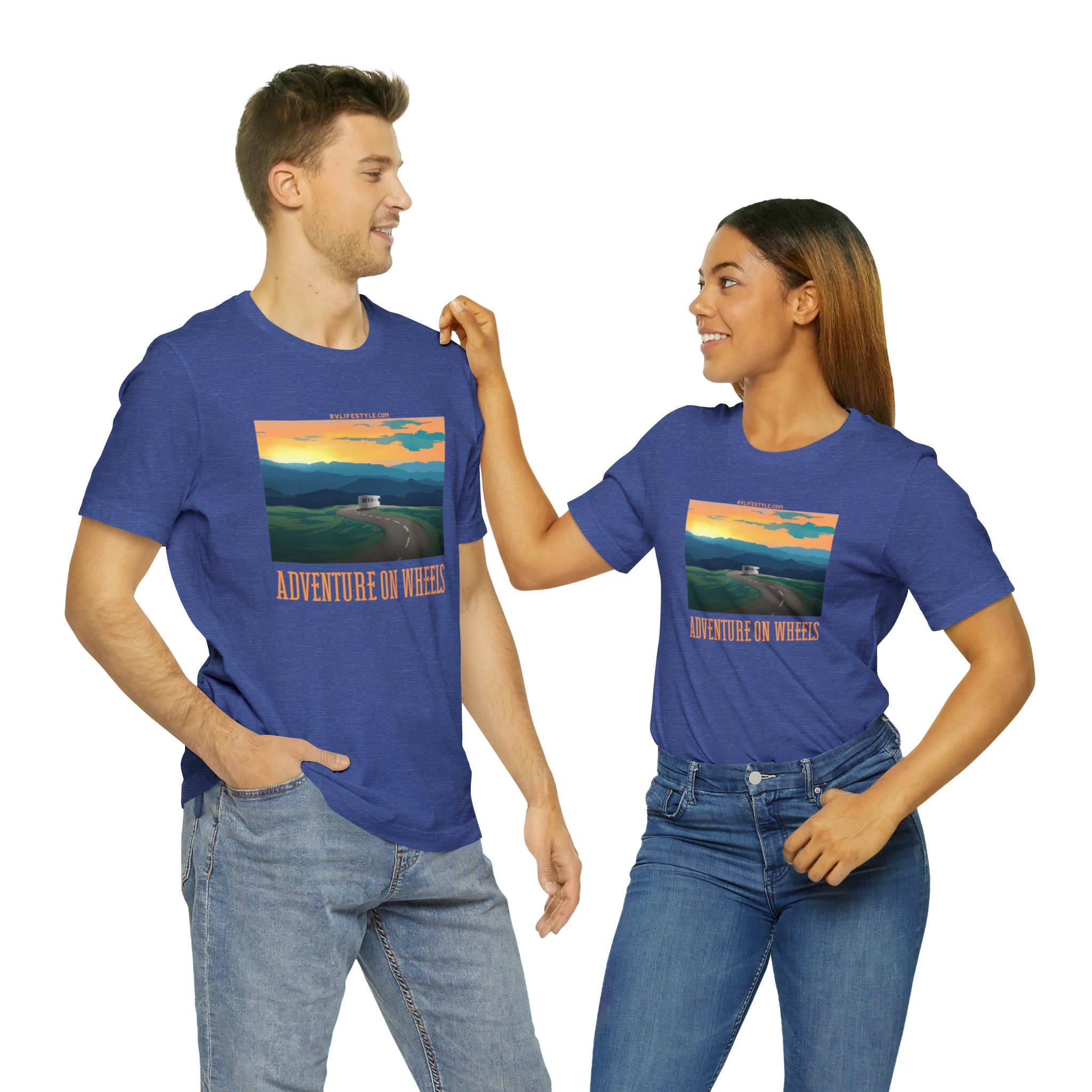 Adventure on Wheels - Unisex Jersey Short Sleeve Tee