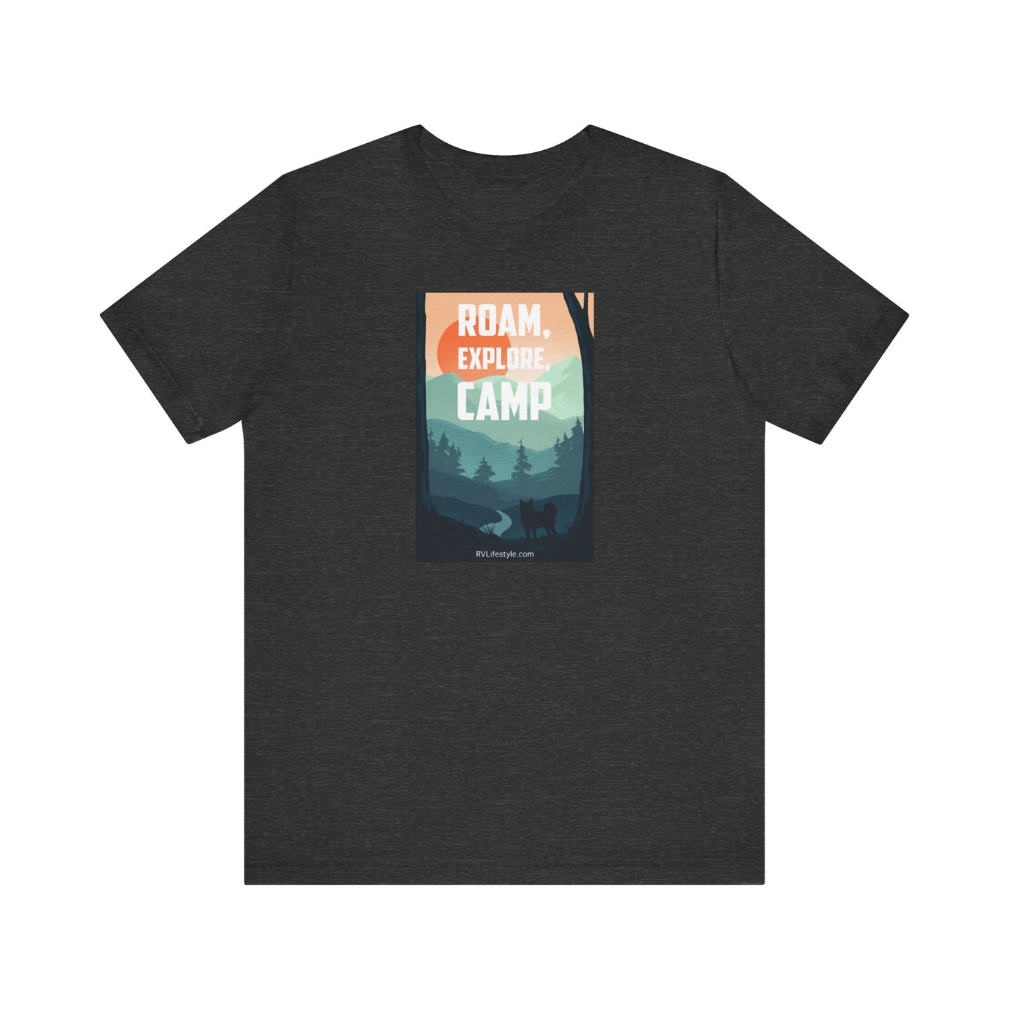 Roam Explore Camp - Unisex Jersey Short Sleeve Tee