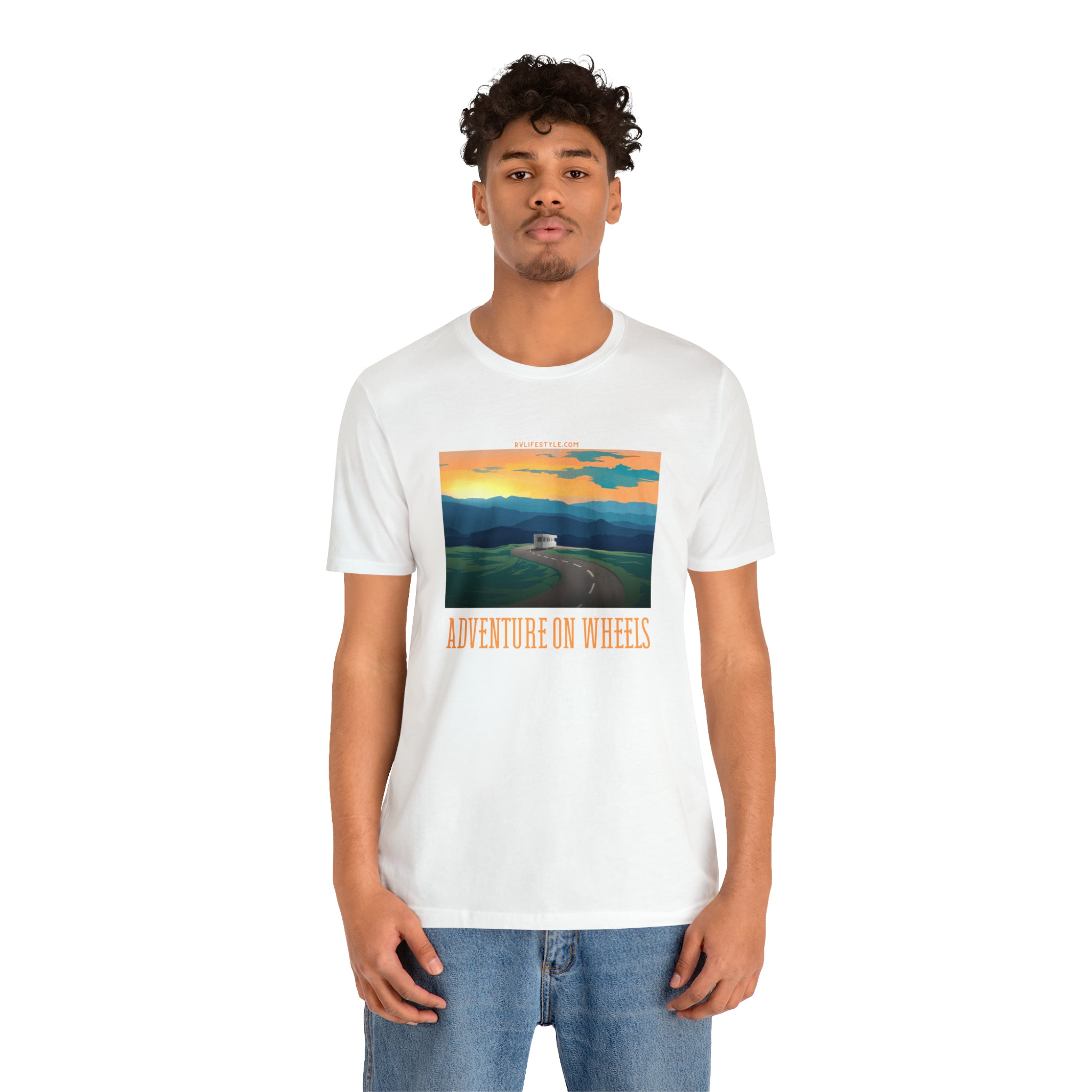 Adventure on Wheels - Unisex Jersey Short Sleeve Tee