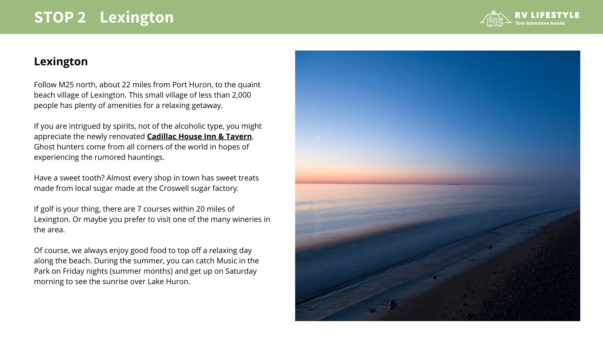 Michigan's Lower Peninsula 7-Stop Adventure Guide