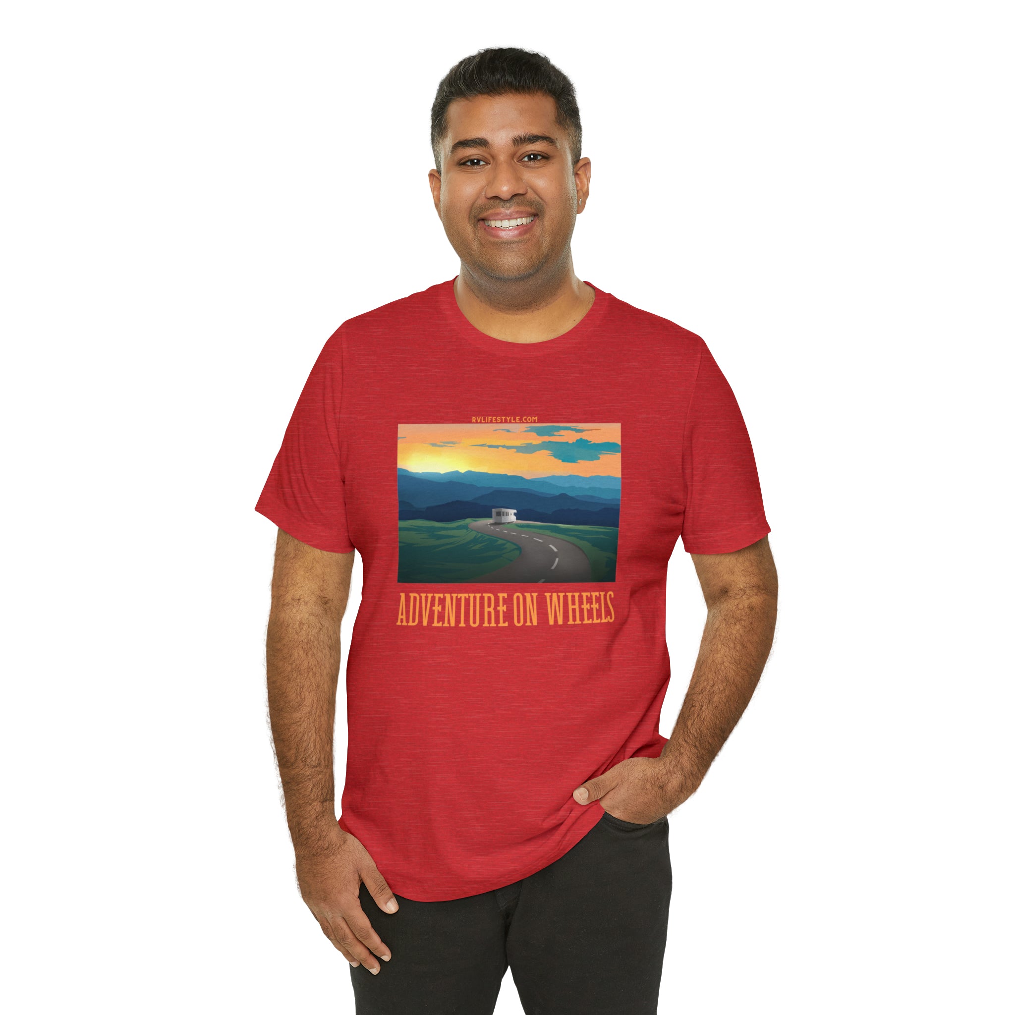 Adventure on Wheels - Unisex Jersey Short Sleeve Tee