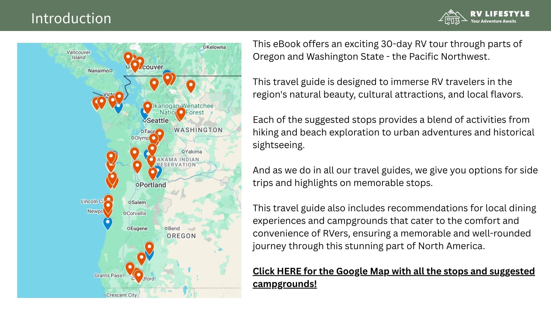 Pacific Northwest Tour RV Adventure Guide
