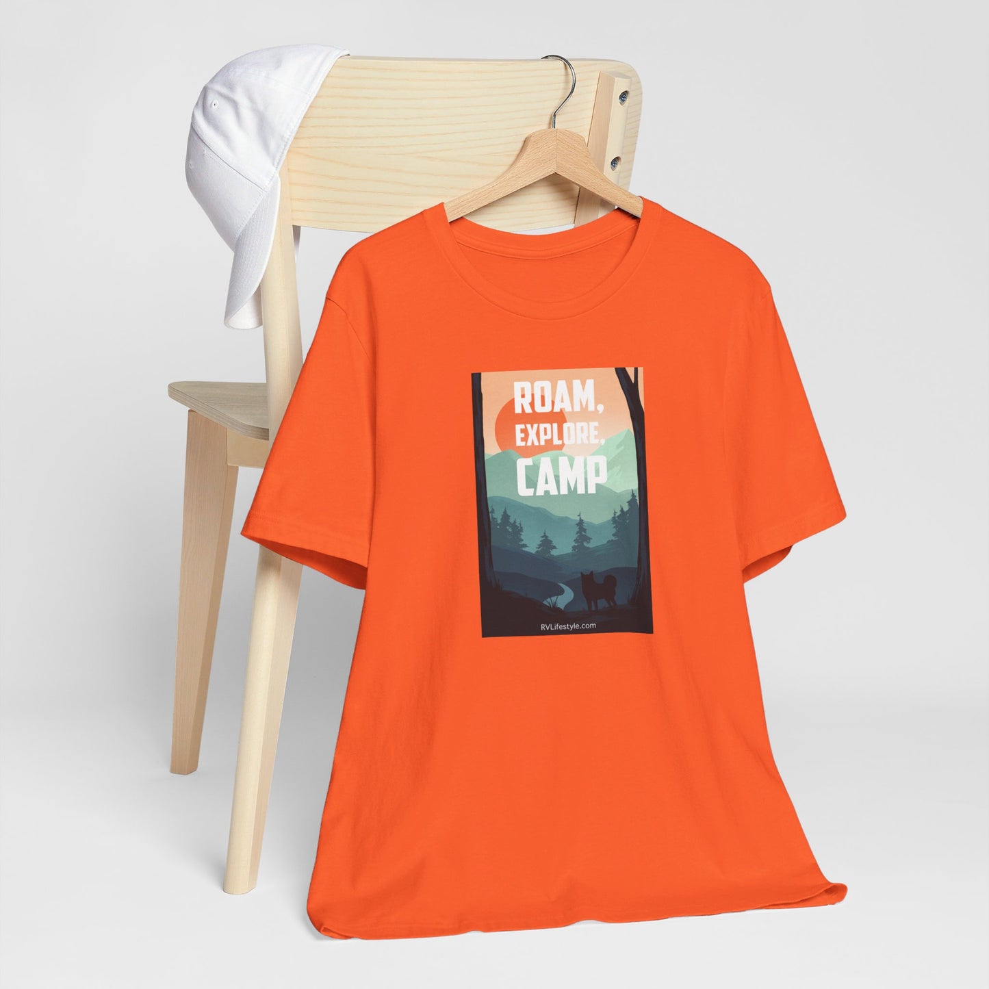 Roam Explore Camp - Unisex Jersey Short Sleeve Tee