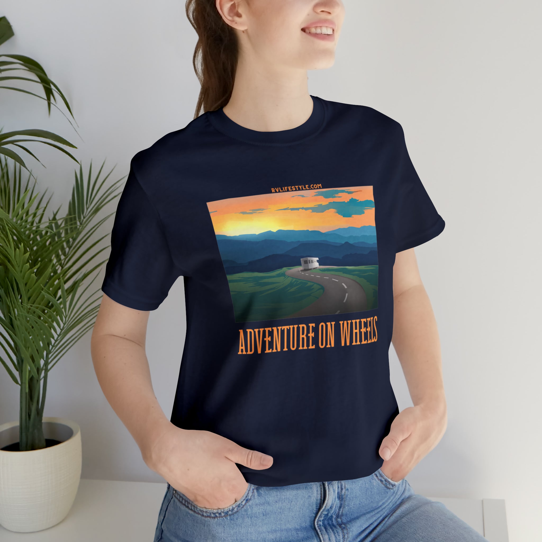 Adventure on Wheels - Unisex Jersey Short Sleeve Tee