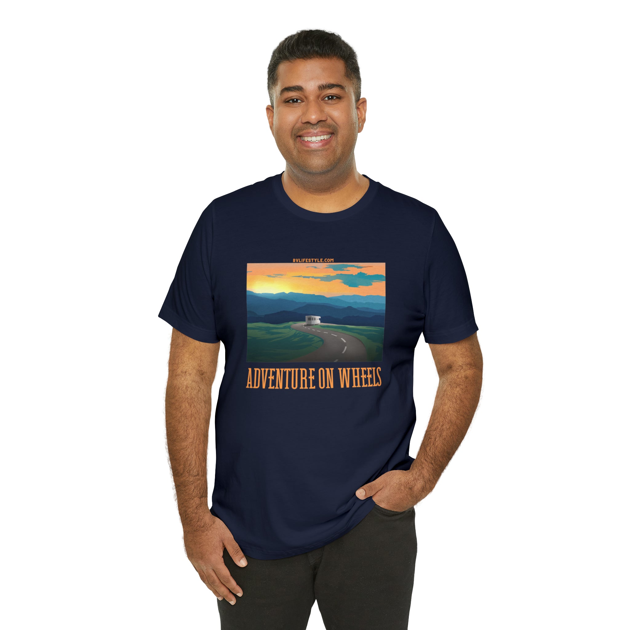 Adventure on Wheels - Unisex Jersey Short Sleeve Tee