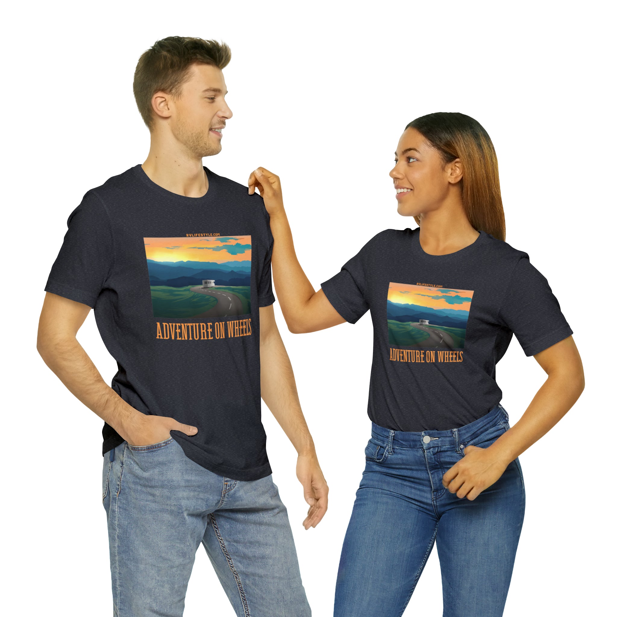 Adventure on Wheels - Unisex Jersey Short Sleeve Tee