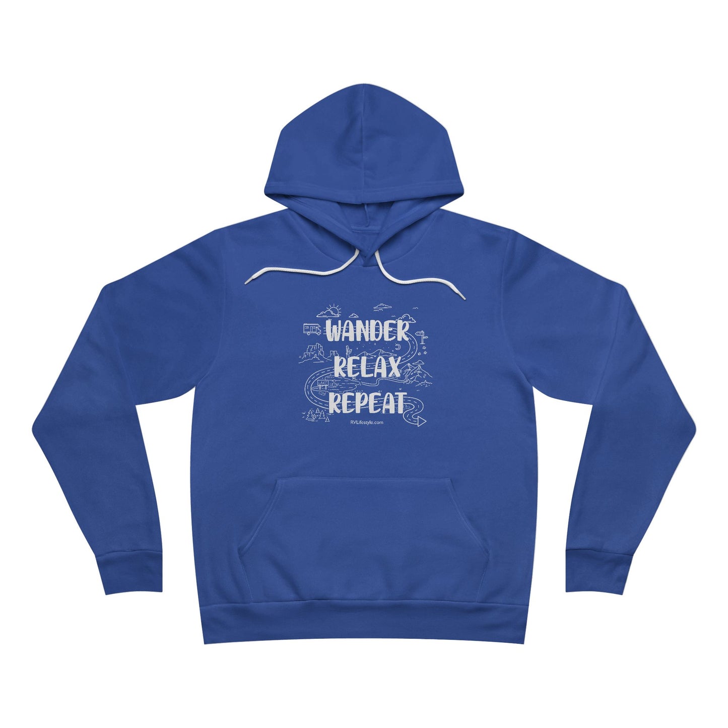 Wander Relax Repeat Hoodie - Cozy Unisex Pullover for Adventurers