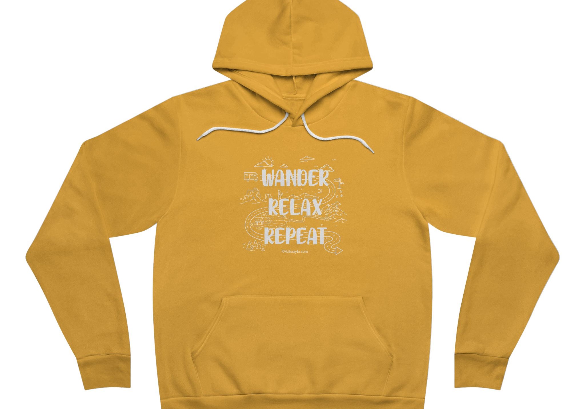 Wander Relax Repeat Hoodie - Cozy Unisex Pullover for Adventurers