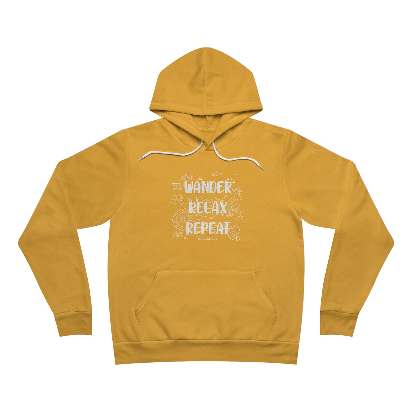 Wander Relax Repeat Hoodie - Cozy Unisex Pullover for Adventurers