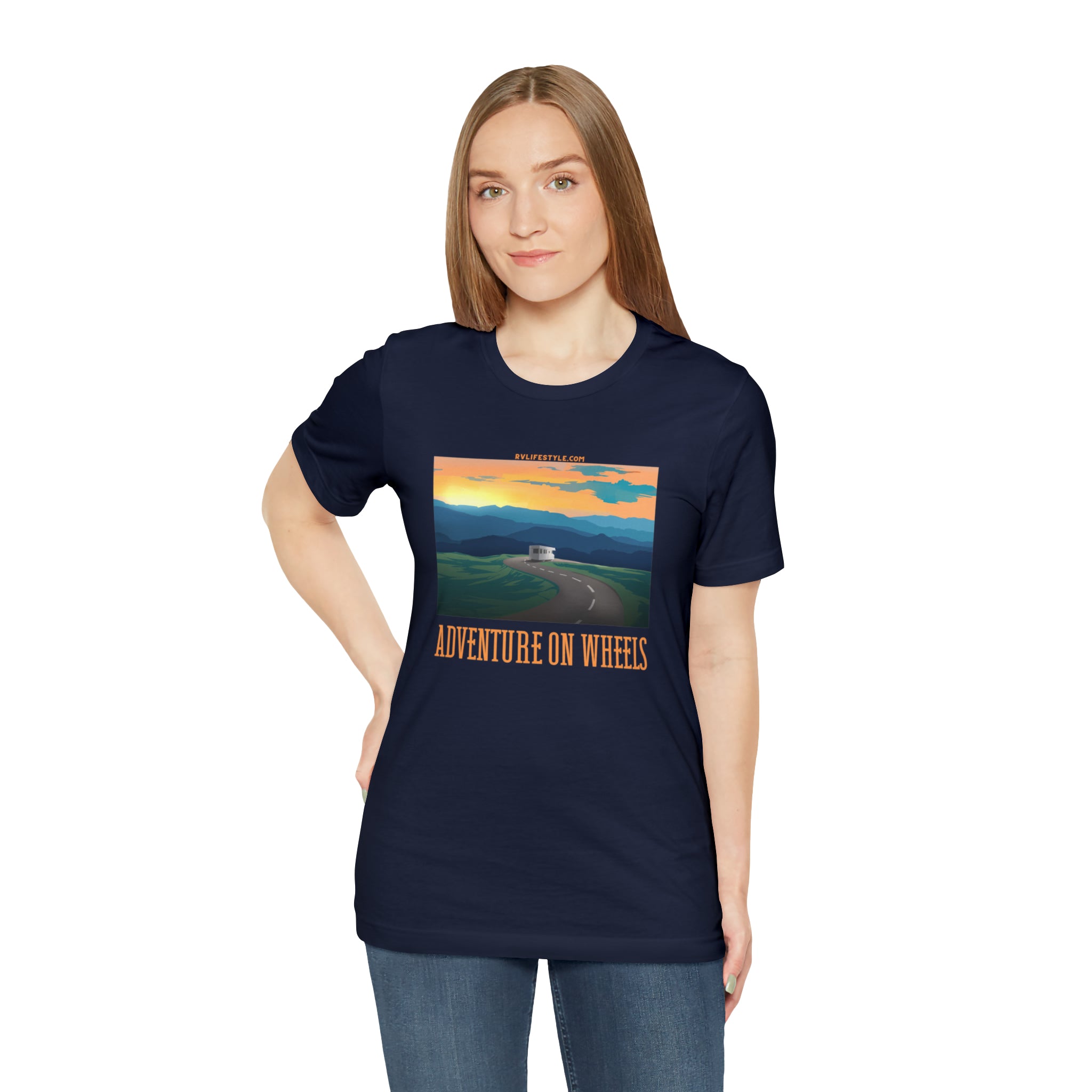 Adventure on Wheels - Unisex Jersey Short Sleeve Tee