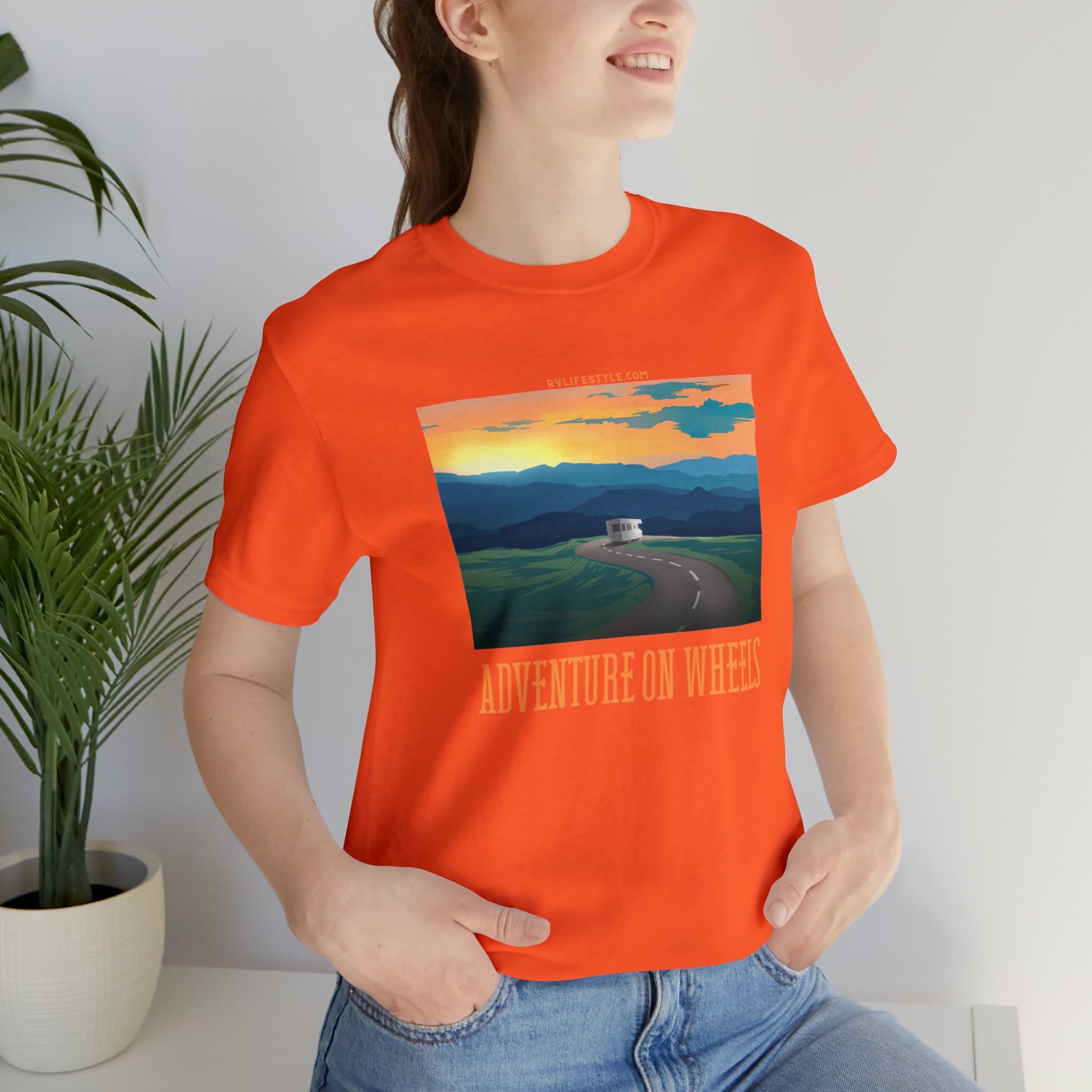 Adventure on Wheels - Unisex Jersey Short Sleeve Tee
