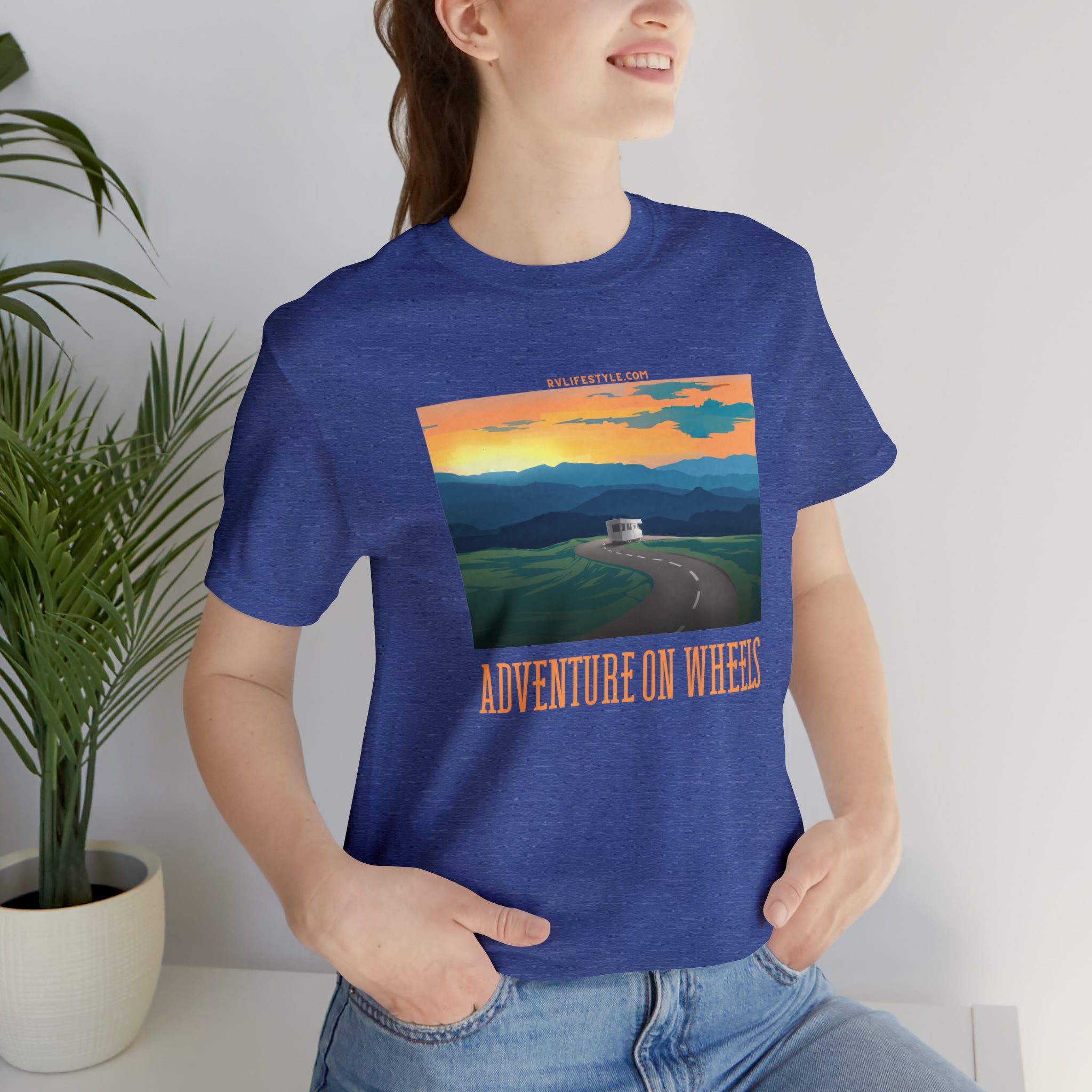 Adventure on Wheels - Unisex Jersey Short Sleeve Tee