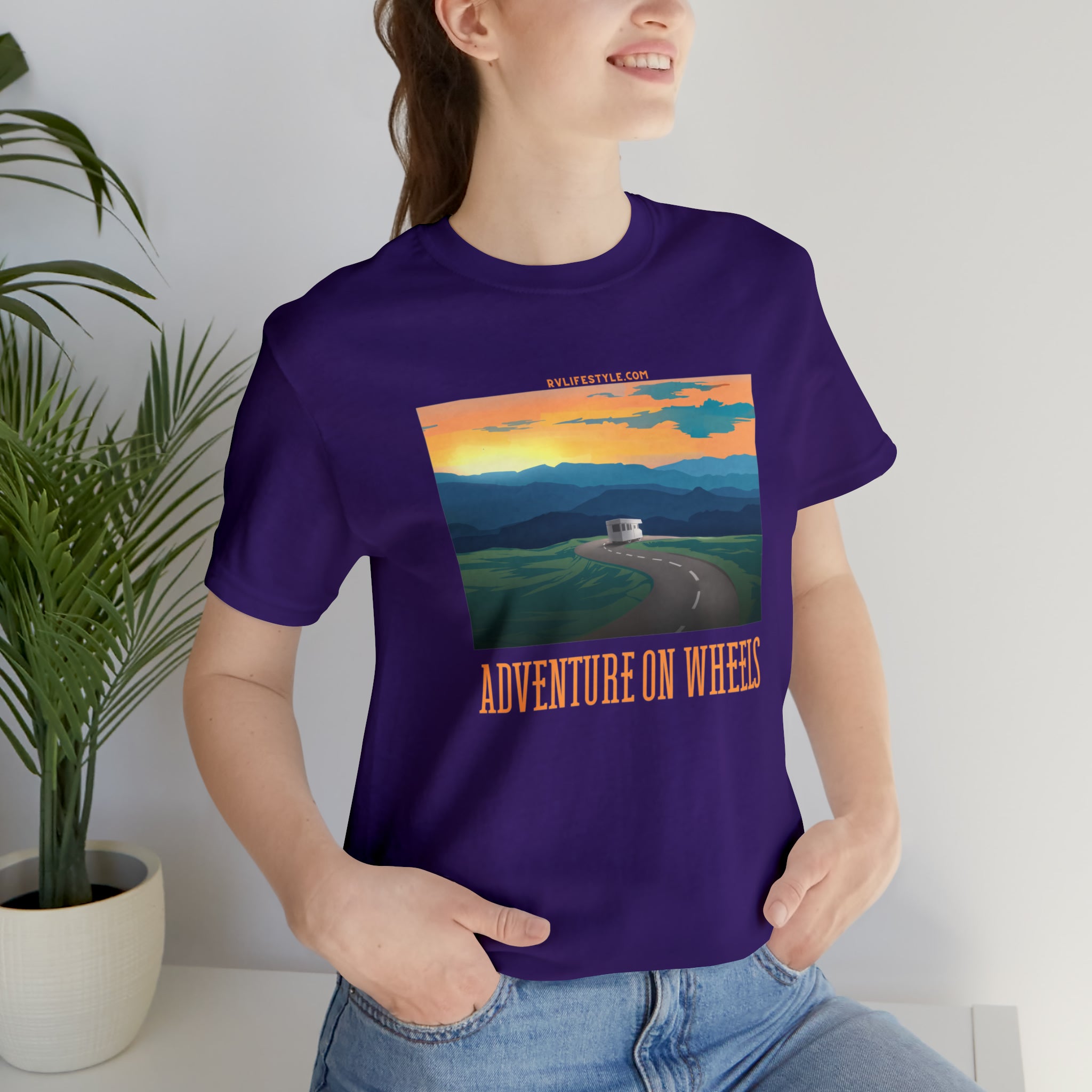Adventure on Wheels - Unisex Jersey Short Sleeve Tee