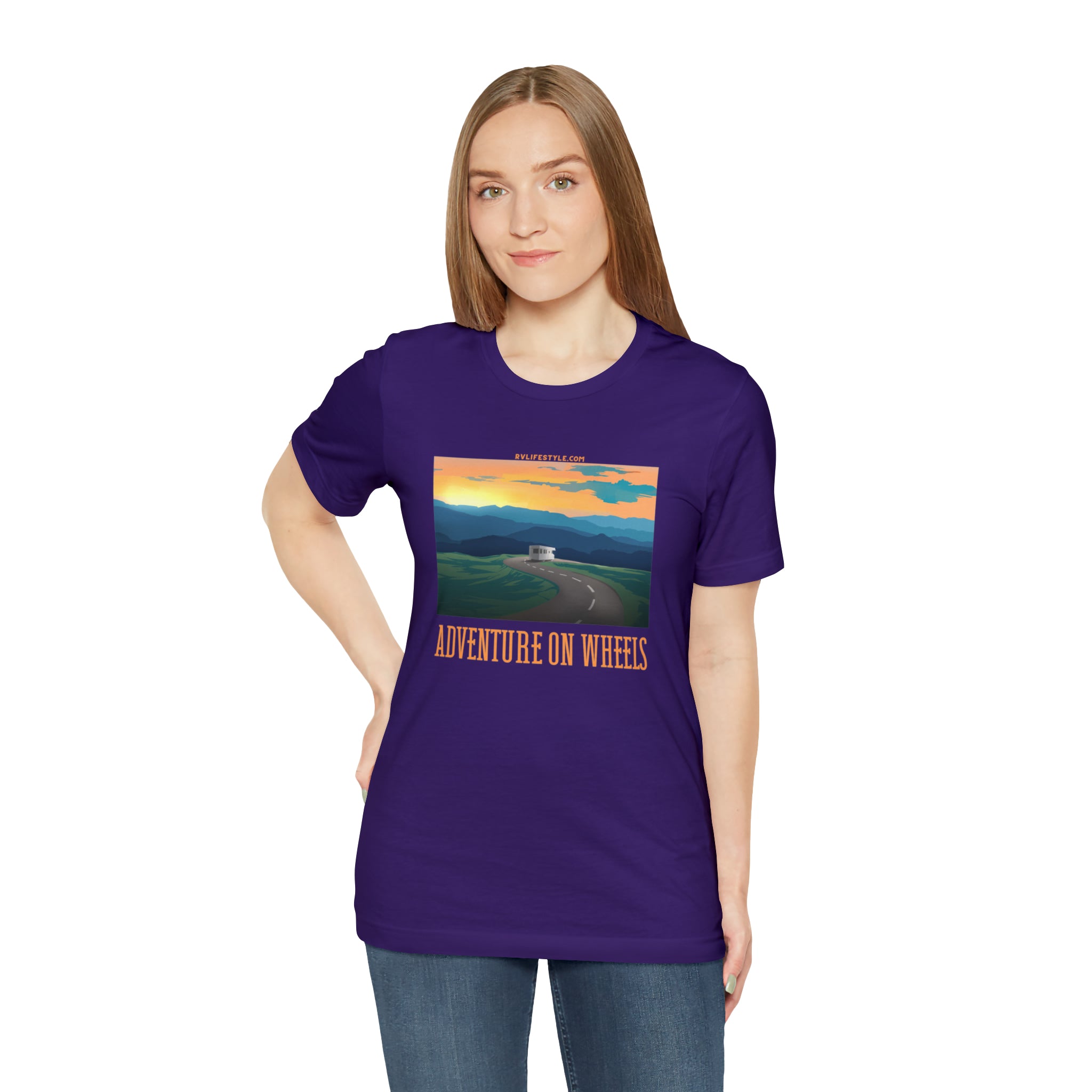 Adventure on Wheels - Unisex Jersey Short Sleeve Tee