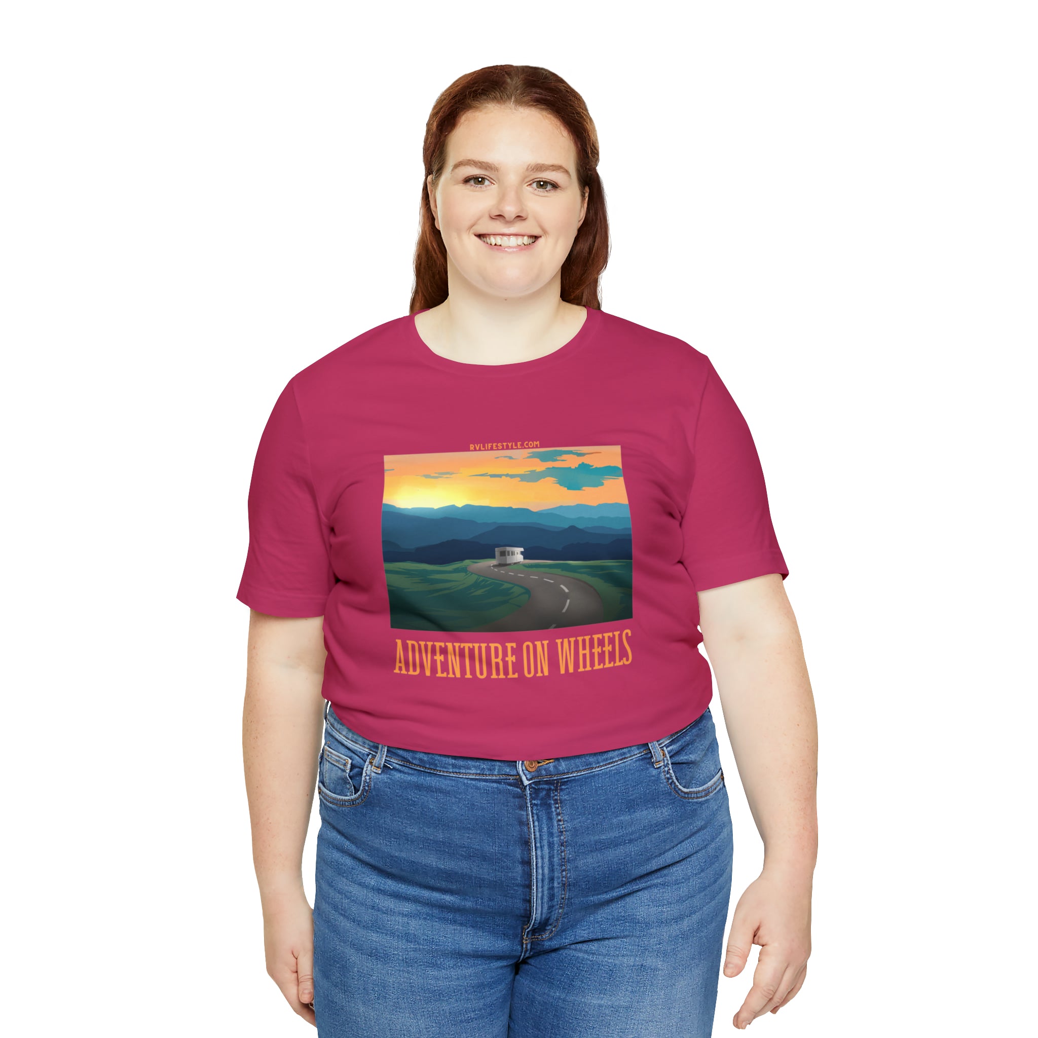 Adventure on Wheels - Unisex Jersey Short Sleeve Tee