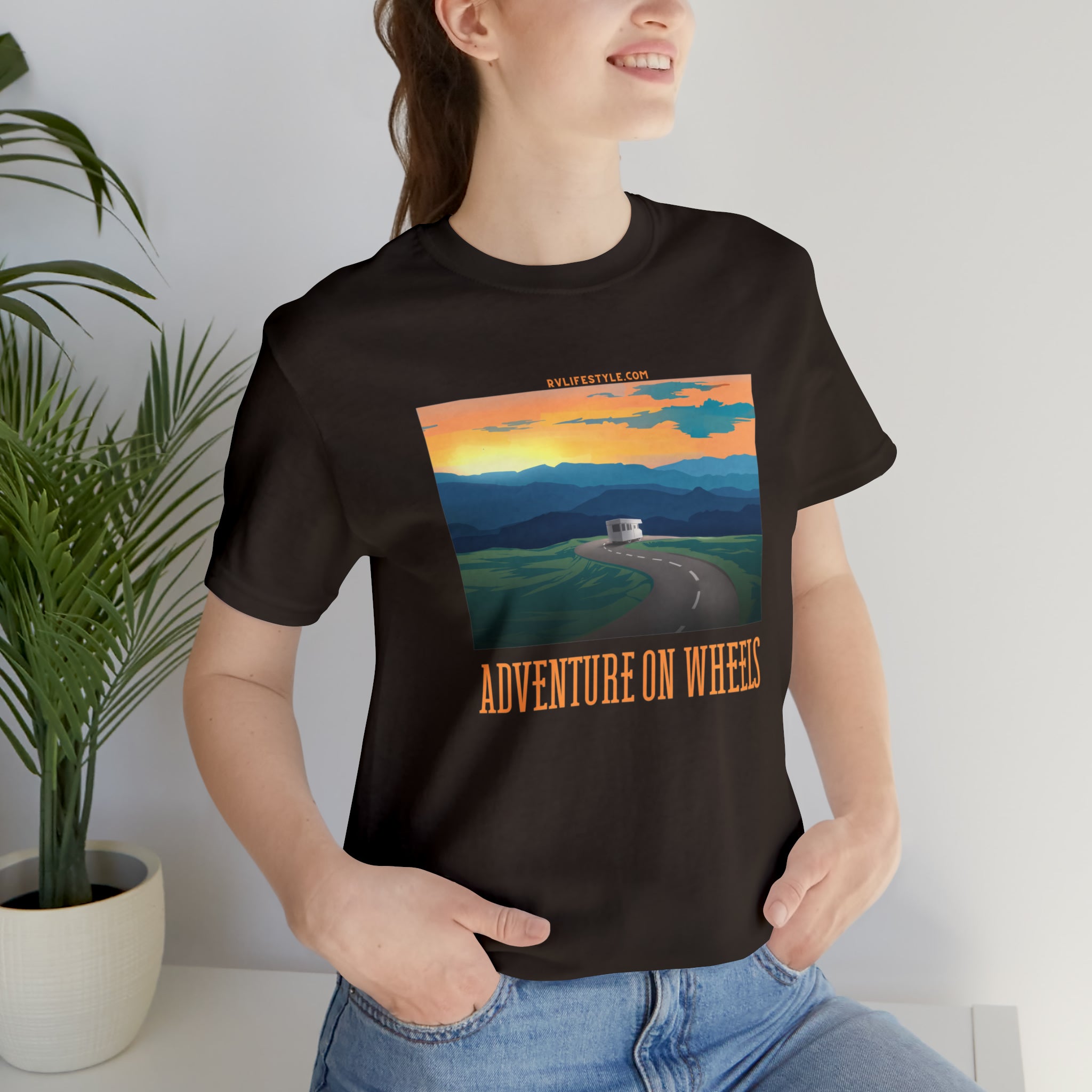 Adventure on Wheels - Unisex Jersey Short Sleeve Tee