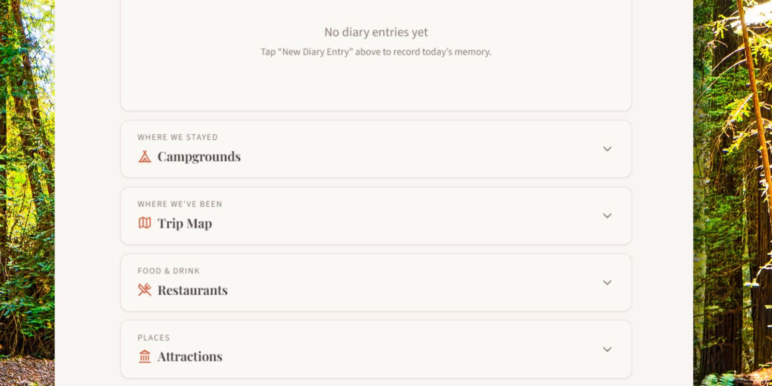 RV Lifestyle Road Journal - Digital Travel Diary for RVers