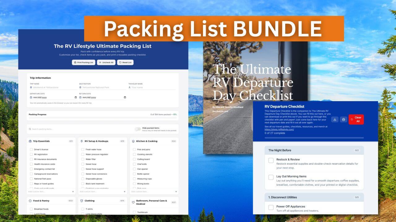 Packing List Bundle: Ultimate Packing List Tool + Departure Day Bundle