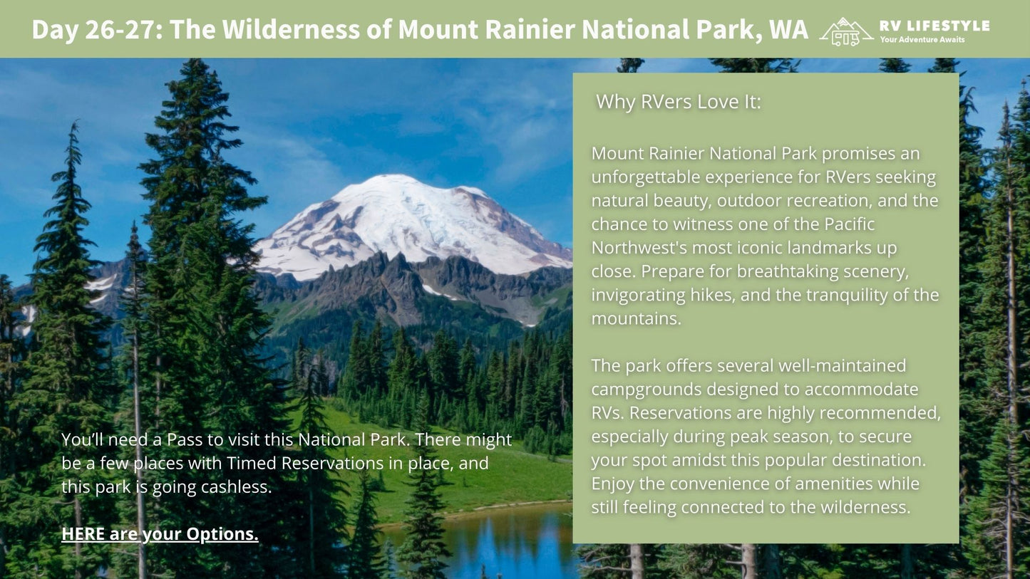 Pacific Northwest Tour RV Adventure Guide