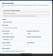 RV Maintenance Tracker app — One Purchase, Lifetime Peace of Mind