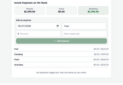 RV Trip Budget Buddy - Web App for RV Travel Expense Tracking and Trip Cost Management, Instant Access